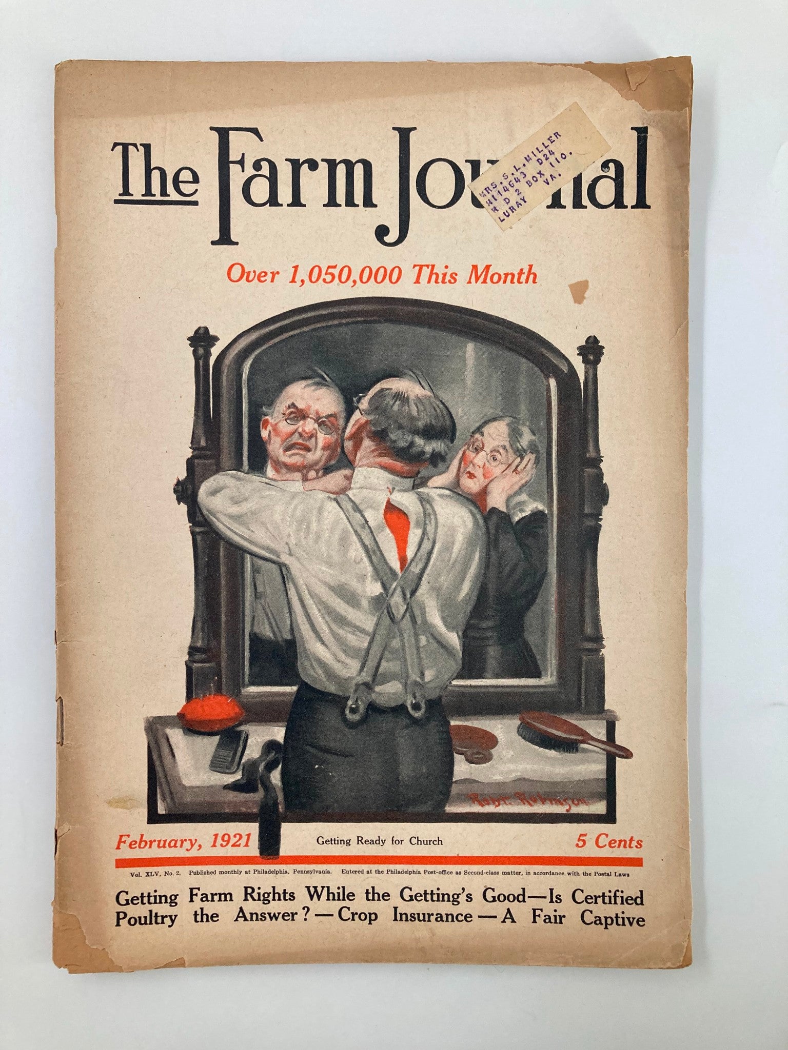 VTG The Farm Journal Magazine February 1921 Certified Seed Is Crop Insurance