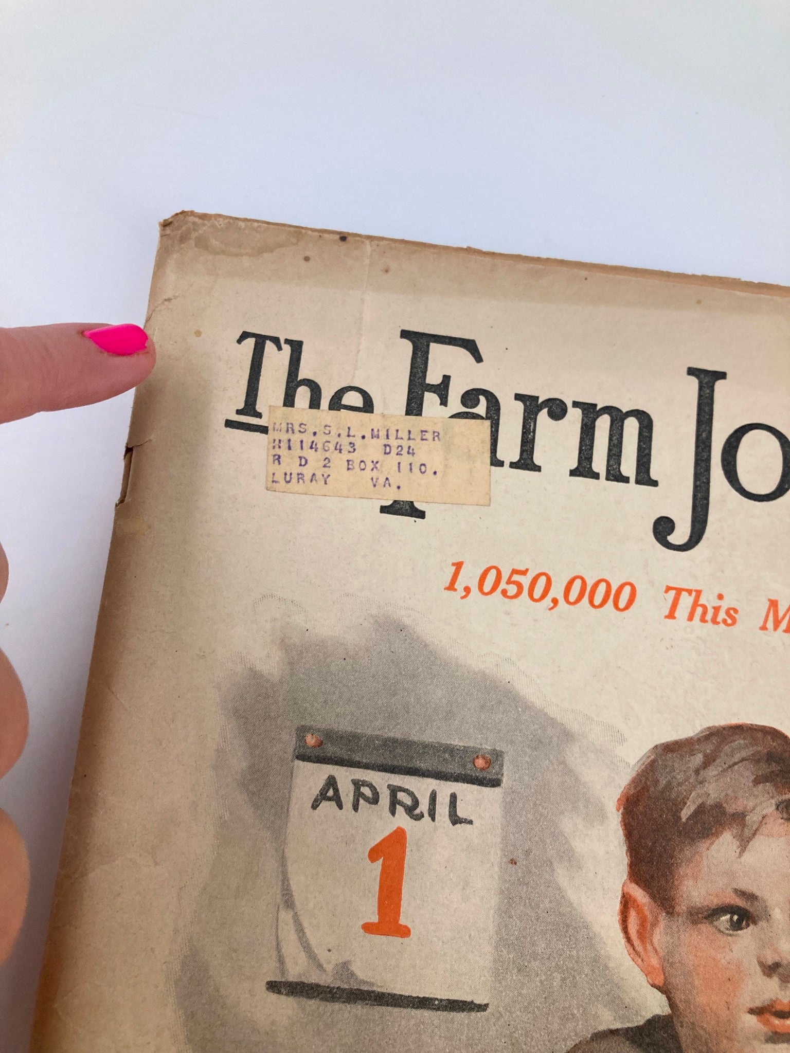 VTG The Farm Journal Magazine April 1920 Has The Country Gone Road Mad?