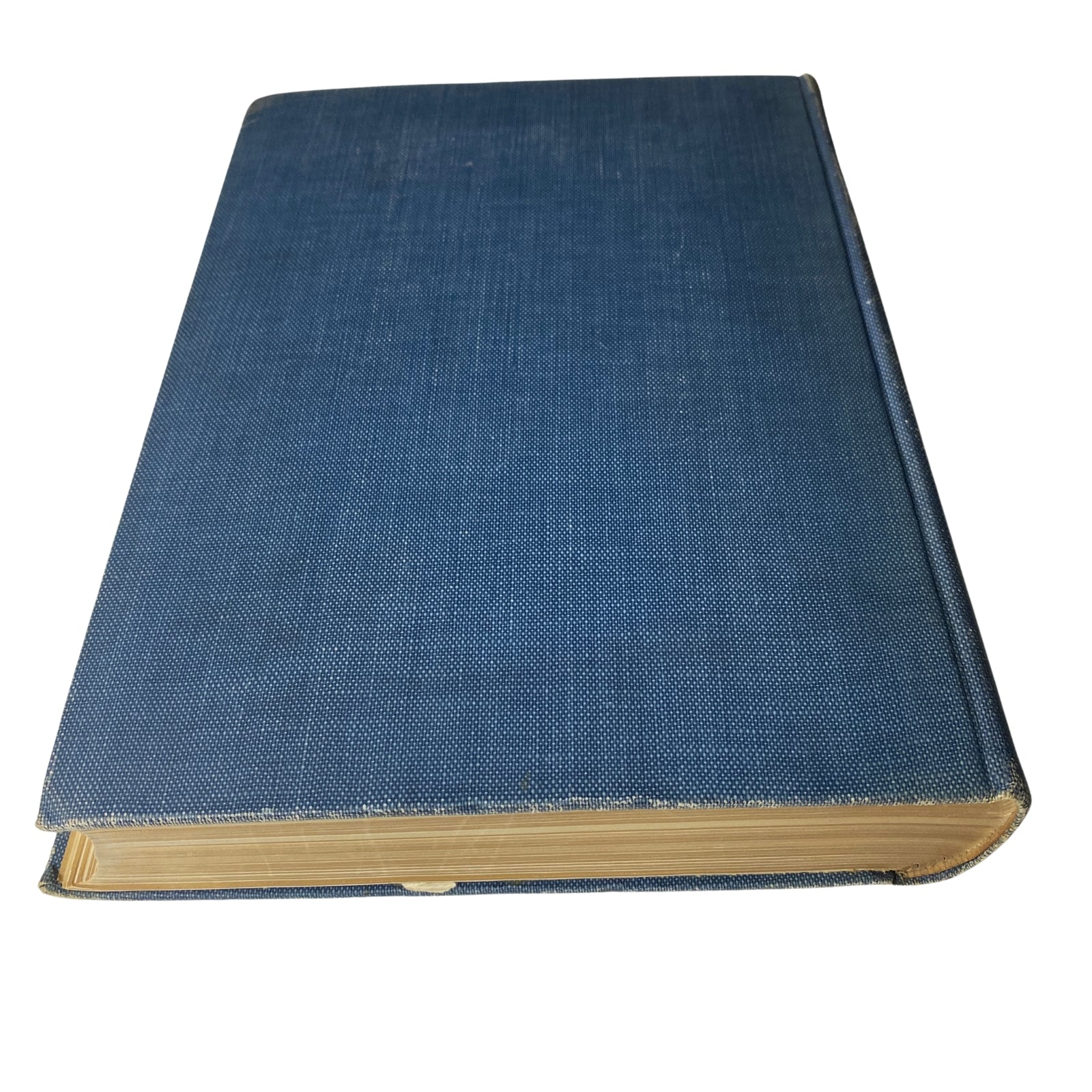 Blue hardcover of 'Time Magazine Bound Weekly 1925 January - June Churchill Edison Lull', showcasing a sturdy fabric cover and preserved edges.