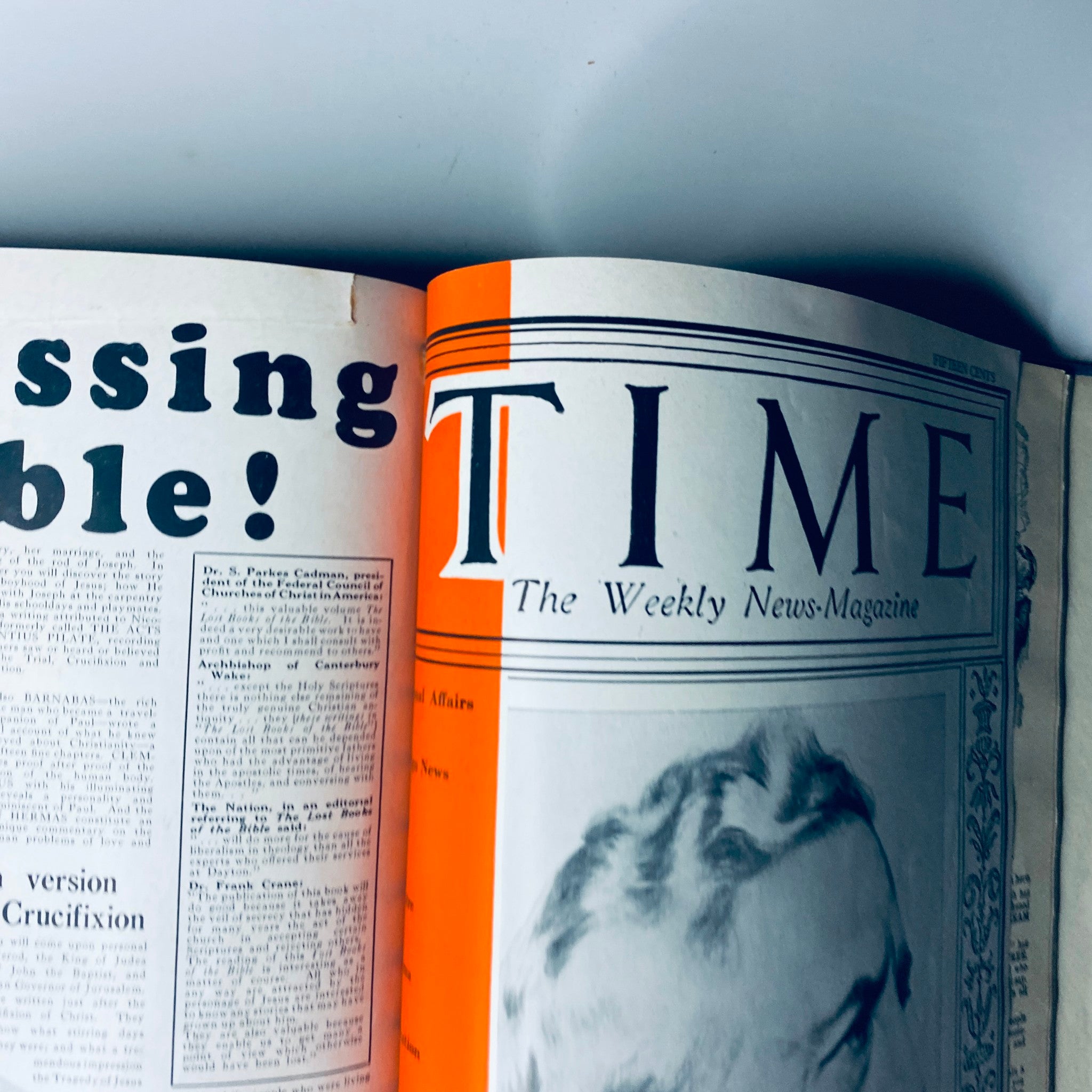 Time Magazine Bound Weekly 1926 January - June showcasing the cover of the June 28, 1926 issue, highlighting the title and a profile image of Wilhelm der Zweite.