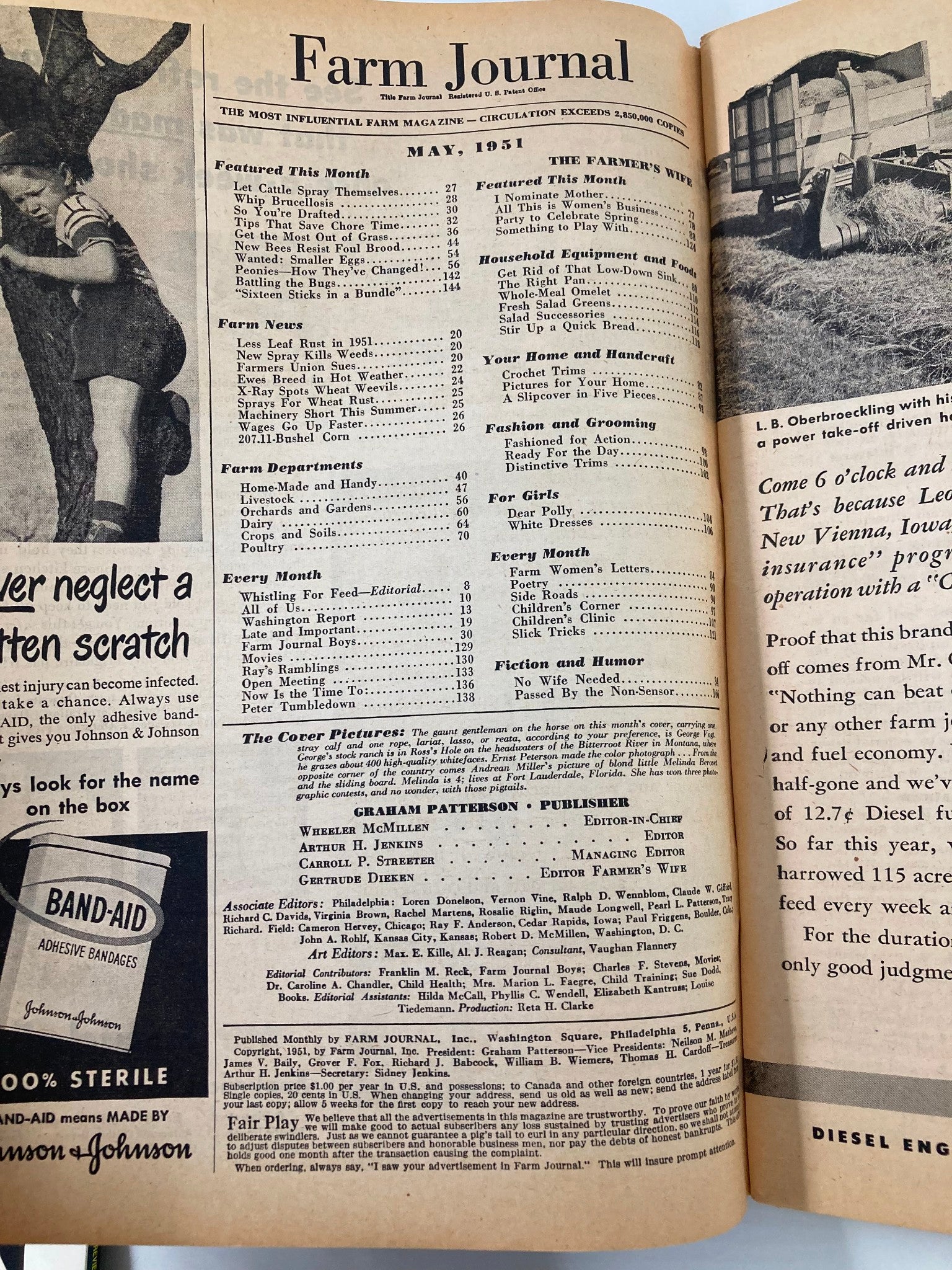 VTG Farm Journal Magazine May 1951 We've Got To Whip Burcellosis