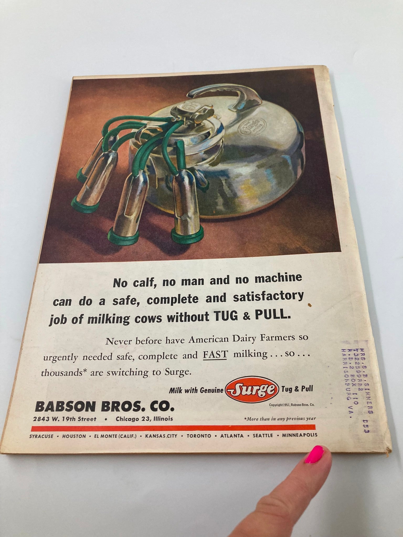 VTG Farm Journal Magazine May 1951 We've Got To Whip Burcellosis