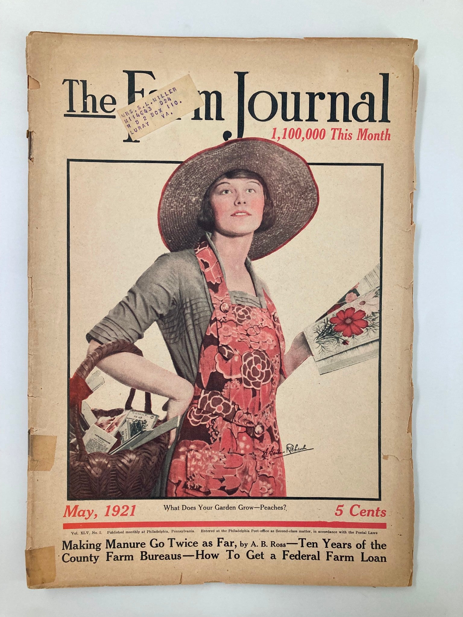 VTG The Farm Journal Magazine May 1921 How To Get A Federal Farm Loan