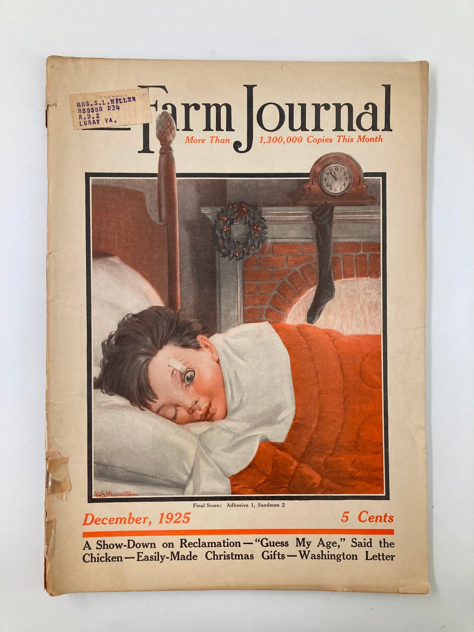 VTG The Farm Journal Magazine December 1925 A Show-Down on Reclamation