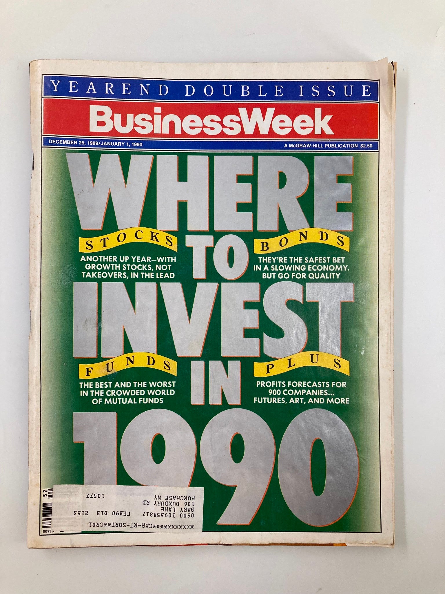 Business Week Magazine December 25 1989 Where To Invest Stocks in 1990