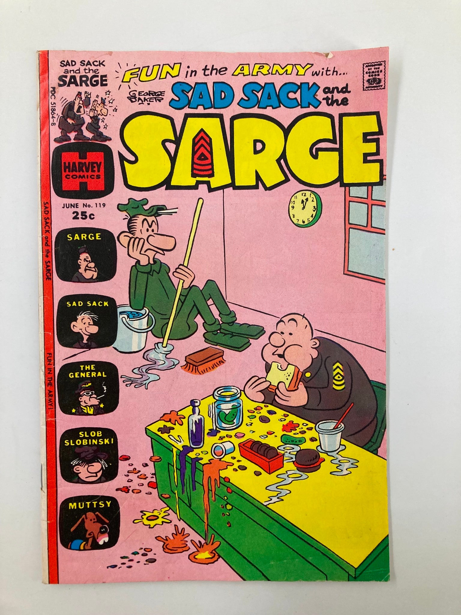 1957 No. 119 Fun in the Army with Sad Sack and the Sarge Comic Book