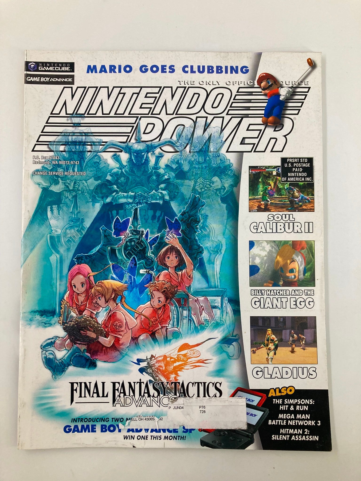 Nintendo Power Magazine September 2003 #171 Final Fantasy Tactics no Poster