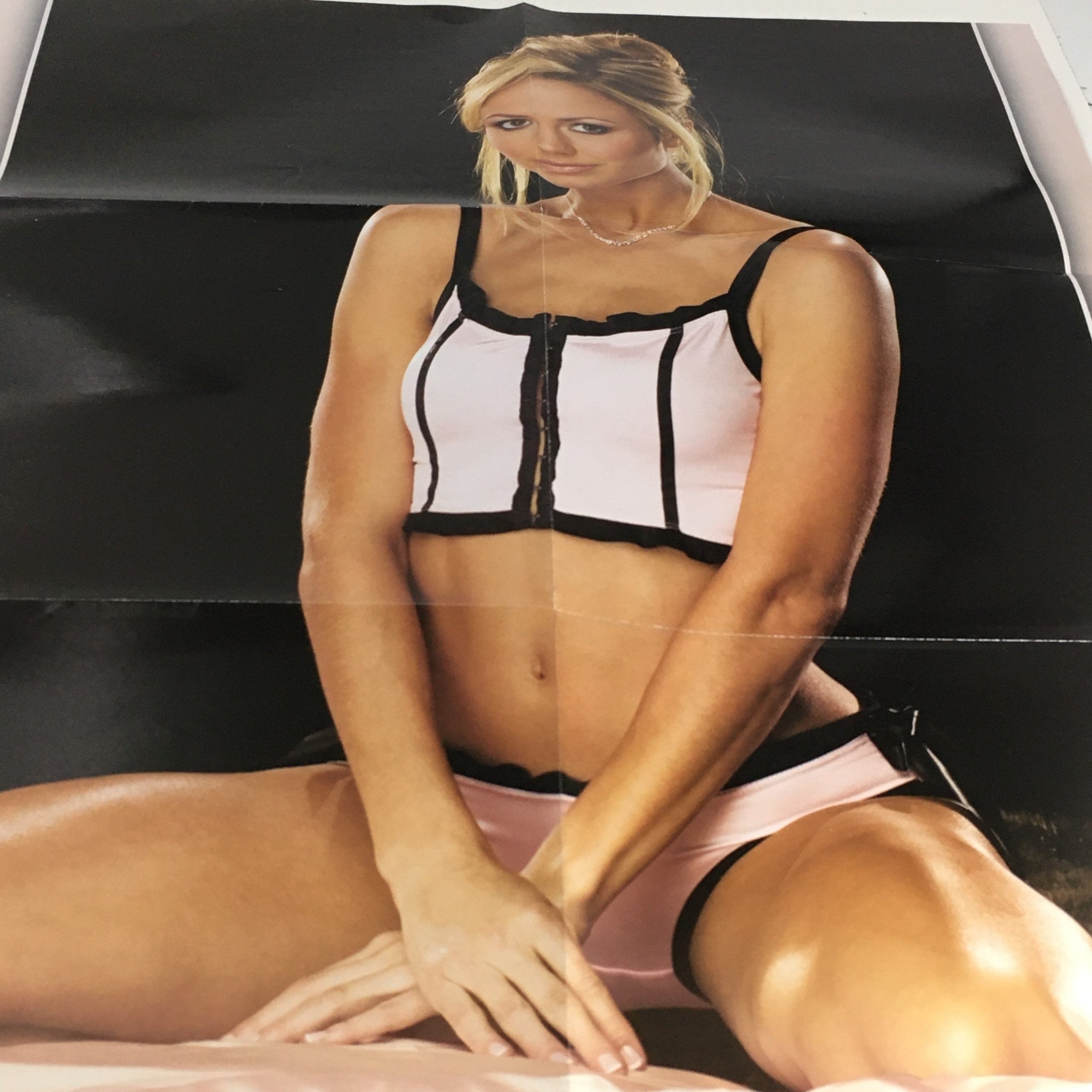 WWE Raw Magazine March 2005 poster photo of Stacy Keibler, celebrating the iconic wrestler's appeal in wrestling history.