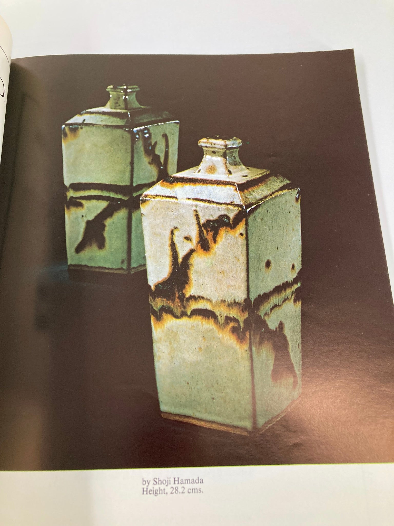 Page from VTG Oriental Art Magazine Summer 1979 showing Shoji Hamada's ceramic works, emphasizing traditional Japanese pottery techniques.
