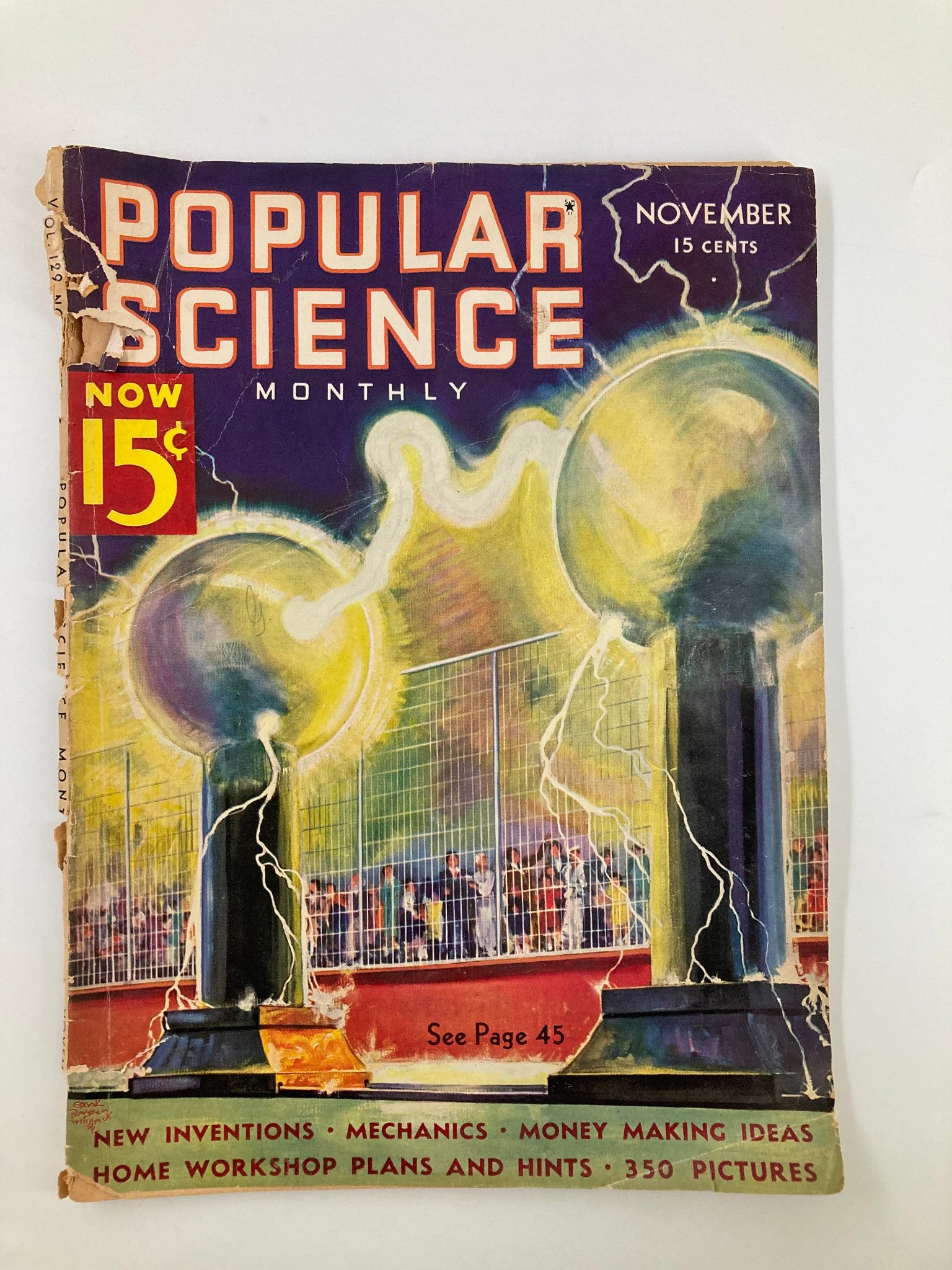 VTG Popular Science Magazine November 1936 Cosmic Rays Trapped No Label