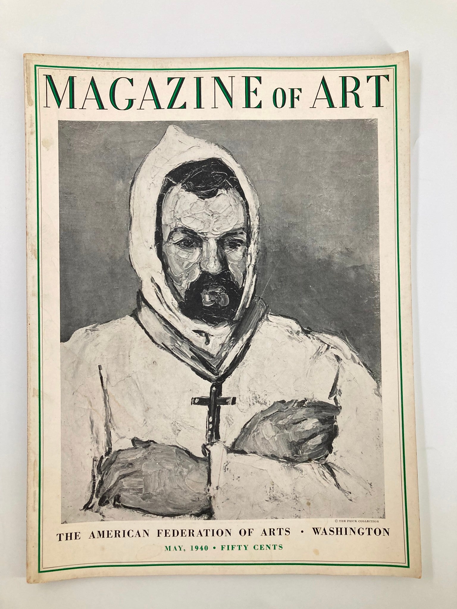 VTG Magazine of Art May 1940 Cezanne Uncle Dominic as a Monk No Label