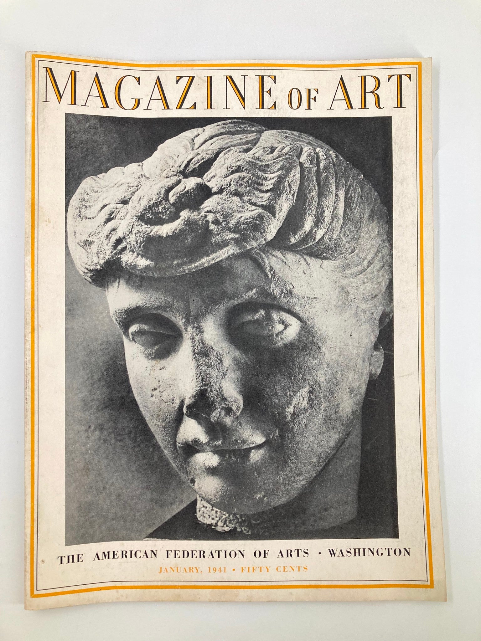 VTG Magazine of Art January 1941 Portrait of a Girl Time of Augustus No Label