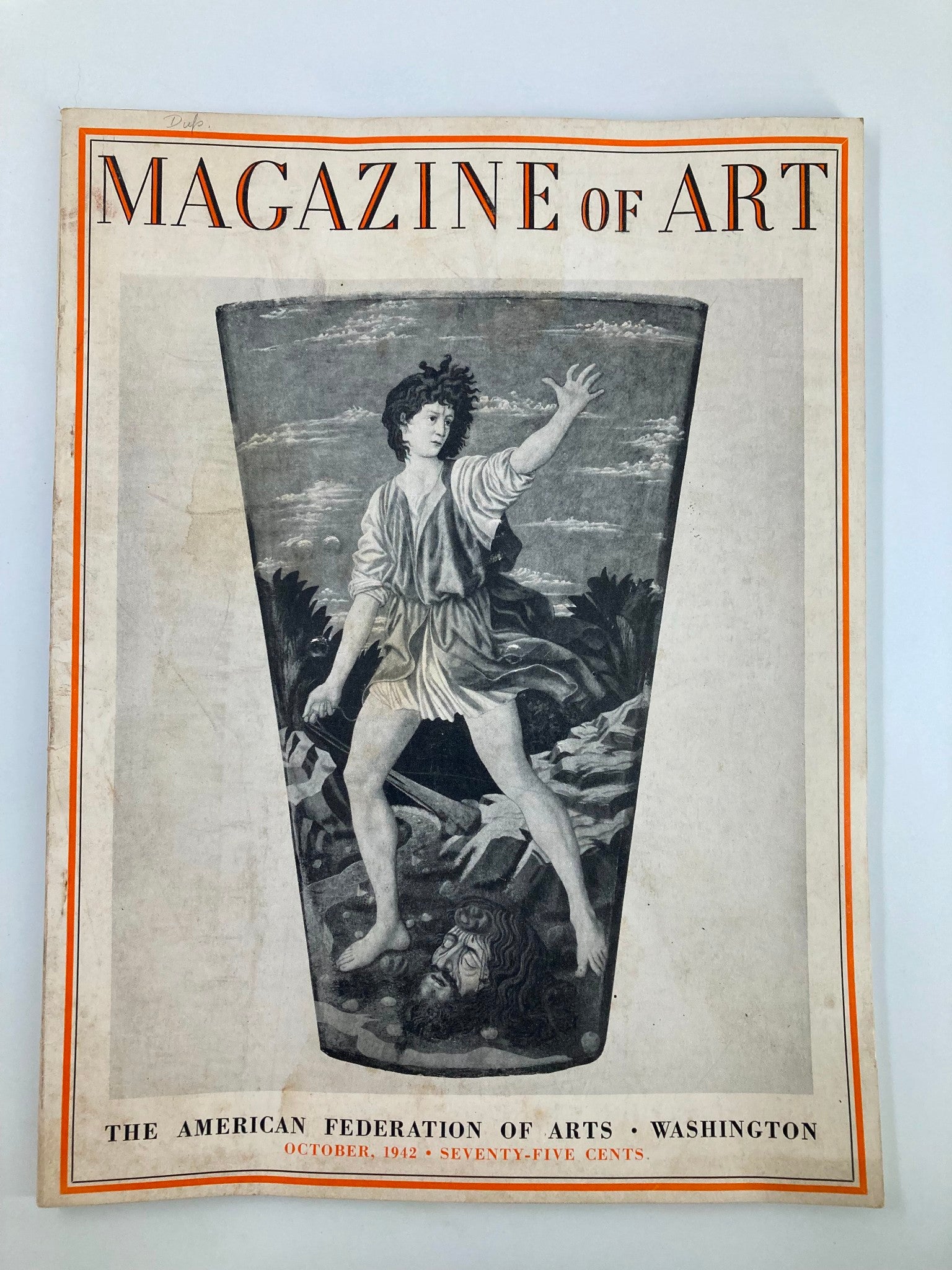 VTG Magazine of Art October 1942 The Secret of Van Eyck Regained No Label