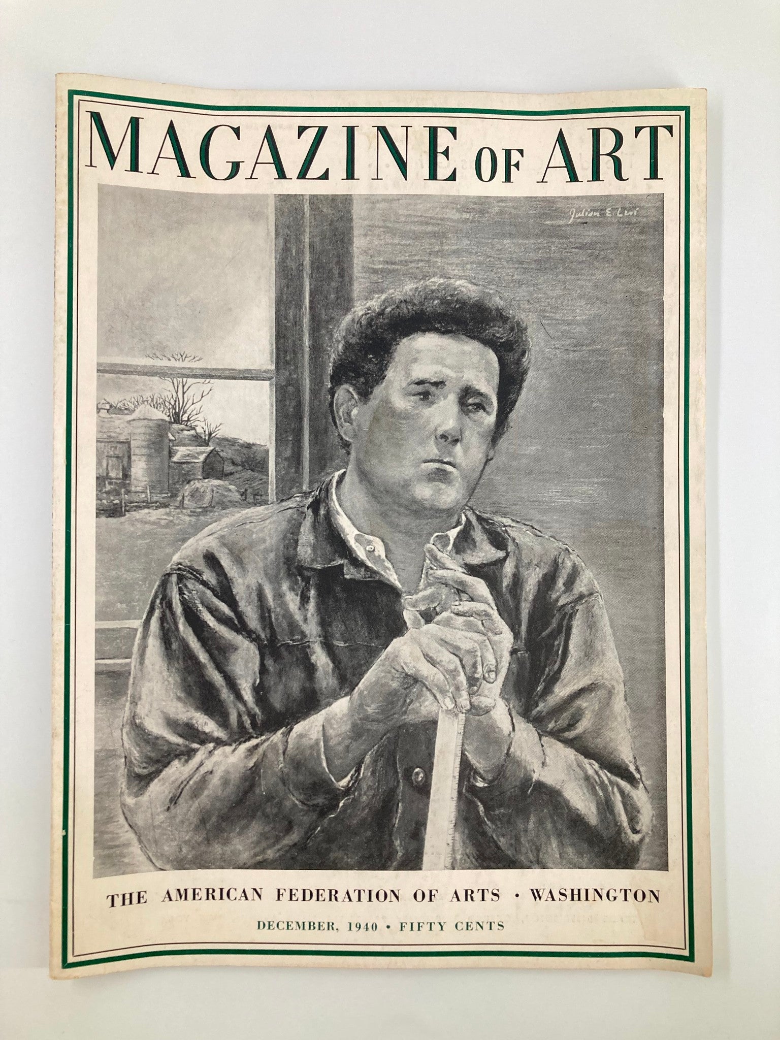 VTG Magazine of Art December 1940 Julian Levi The Writer at Home No Label