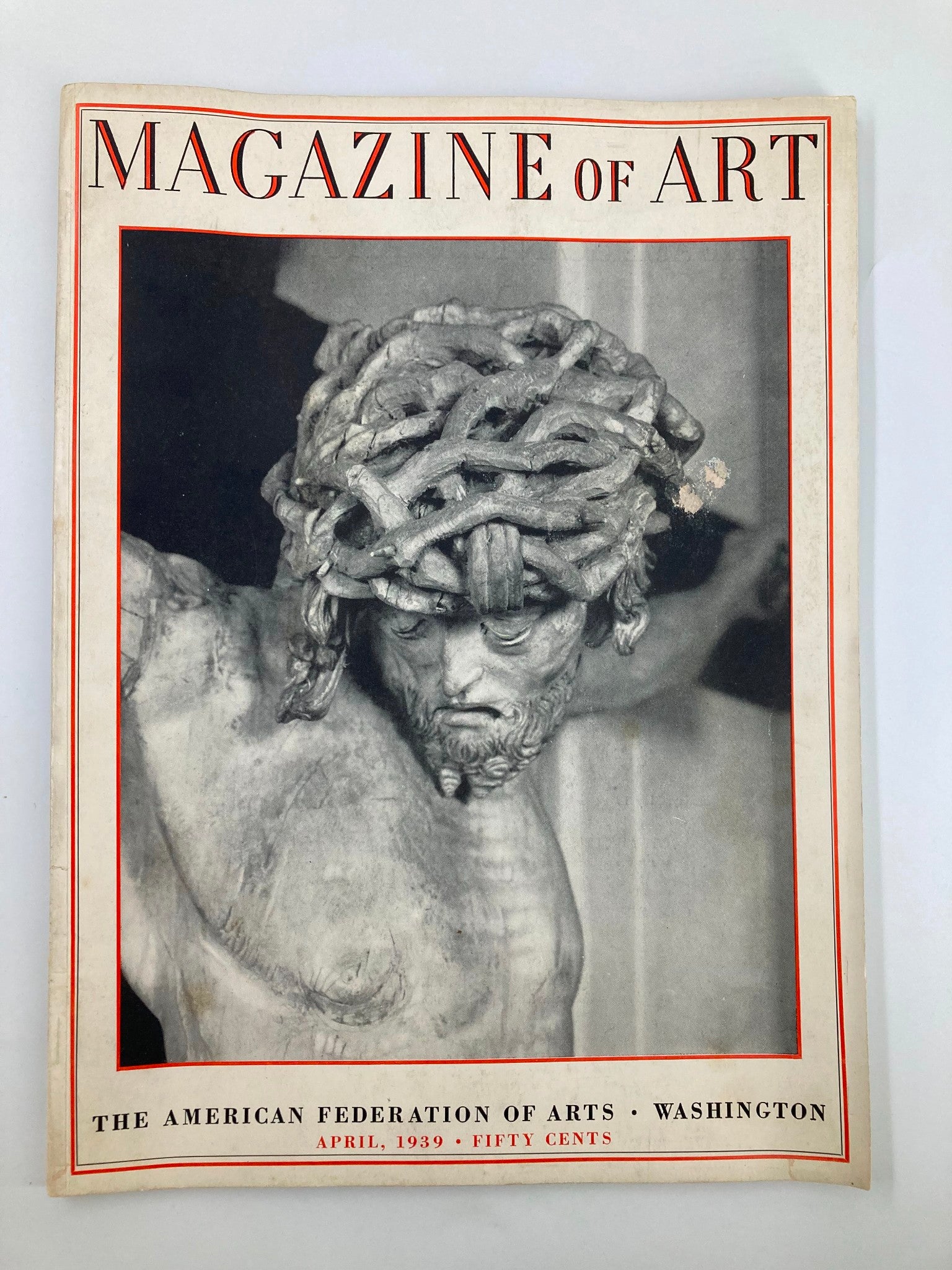 VTG Magazine of Art April 1939 Hans Leinberger Crucifix No Label