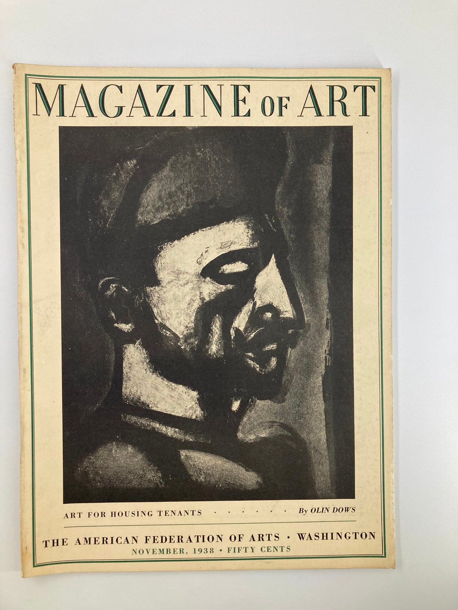 VTG Magazine of Art November 1938 The Law is Hard But It Is The Law No Label