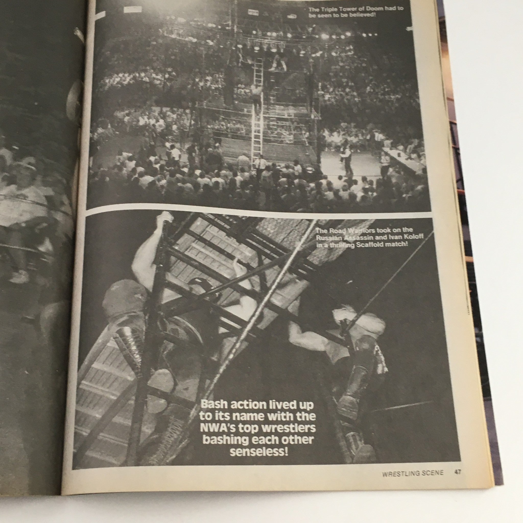 Wrestling Scene Magazine November 1988 Mike Rotunda vs Dusty Rhodes, No Label