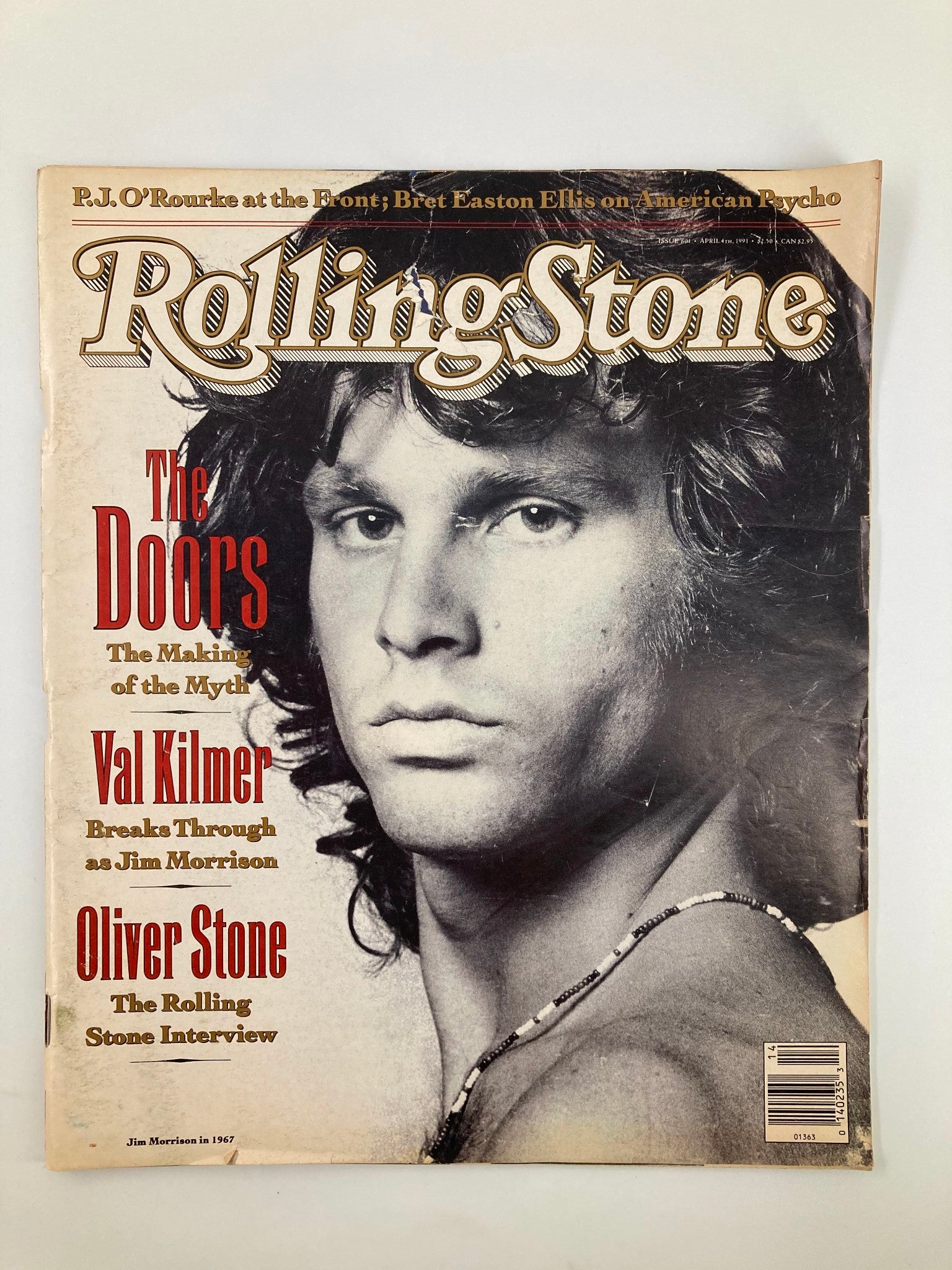 Rolling Stone Magazine April 4 1991 Val Kilmer as Jim Morrison No Label