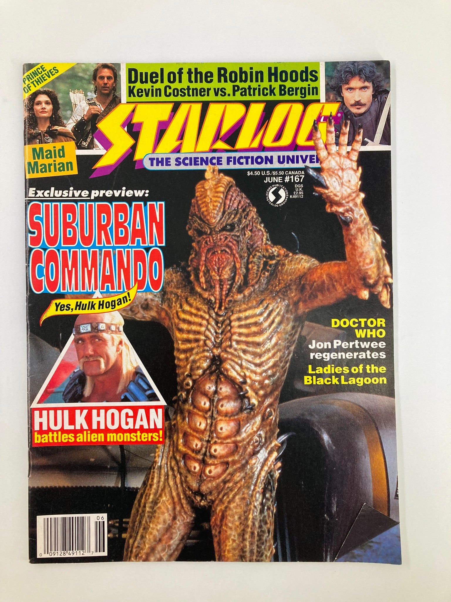 Starlog Magazine June 1991 #167 Hulk Hogan Battles Alien Monsters No Label