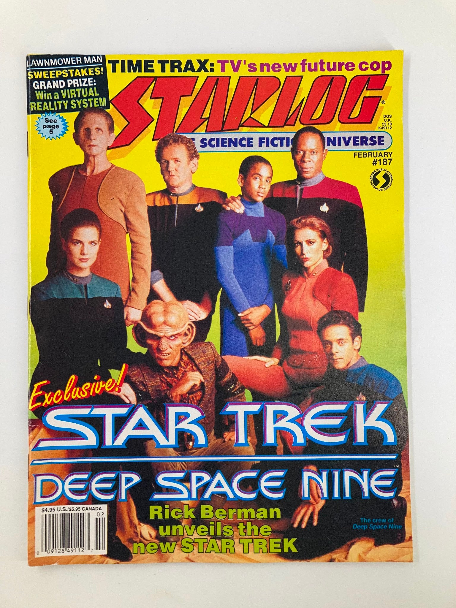 Starlog Magazine February 1993 #187 Star Trek Deep Space Nine No Label