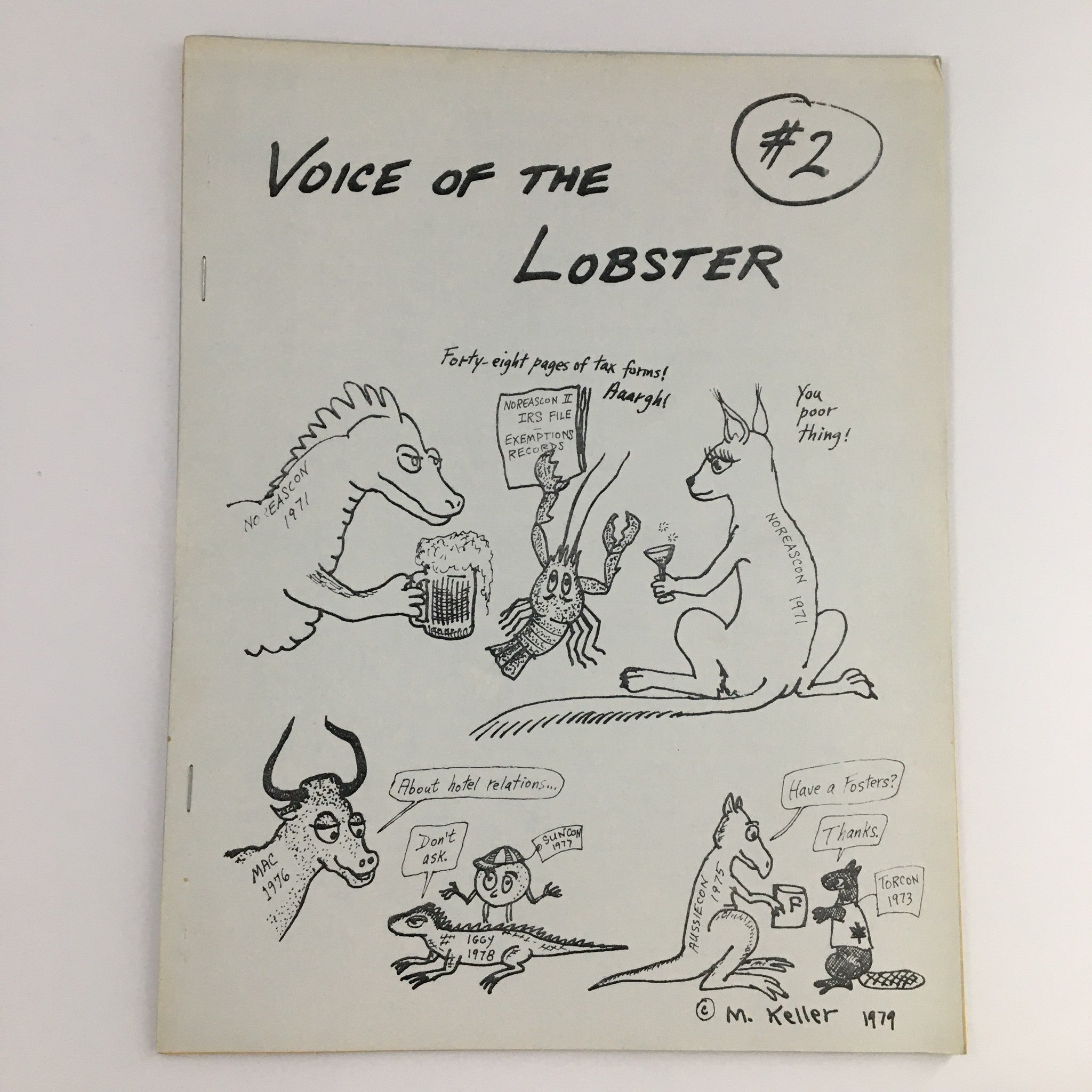 Voice of the Lobster #2 1979 Theme Cover by Mark Keller