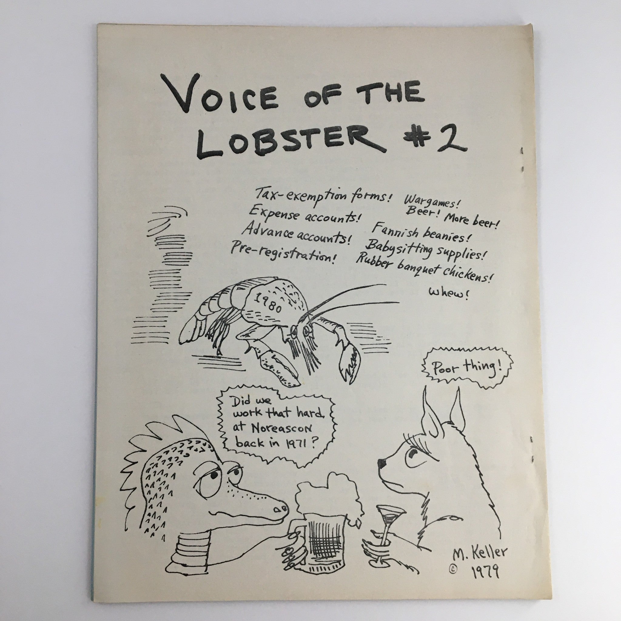 Voice of the Lobster #2 1979 Theme Cover by Mark Keller