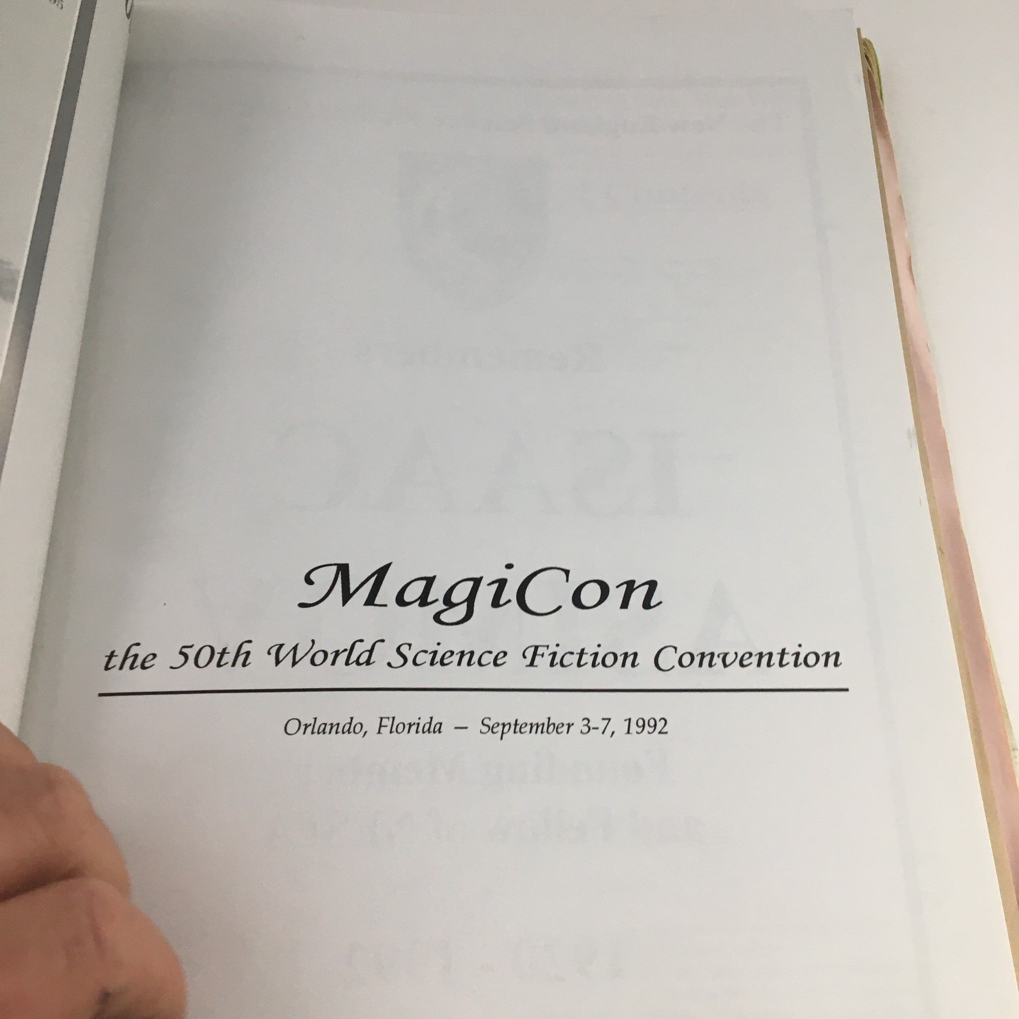 MagiCon September 1992 The 50th World Science Fiction Convention