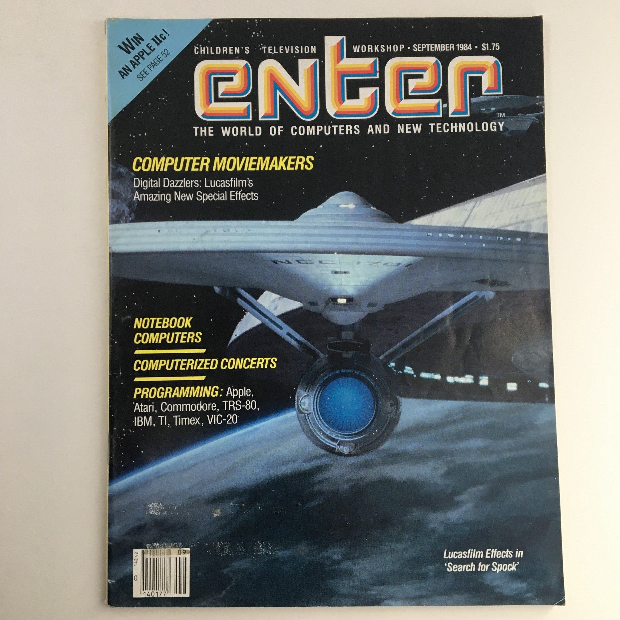 Enter Magazine September 1984 Lucasfilm Effects in "Search for Spock"