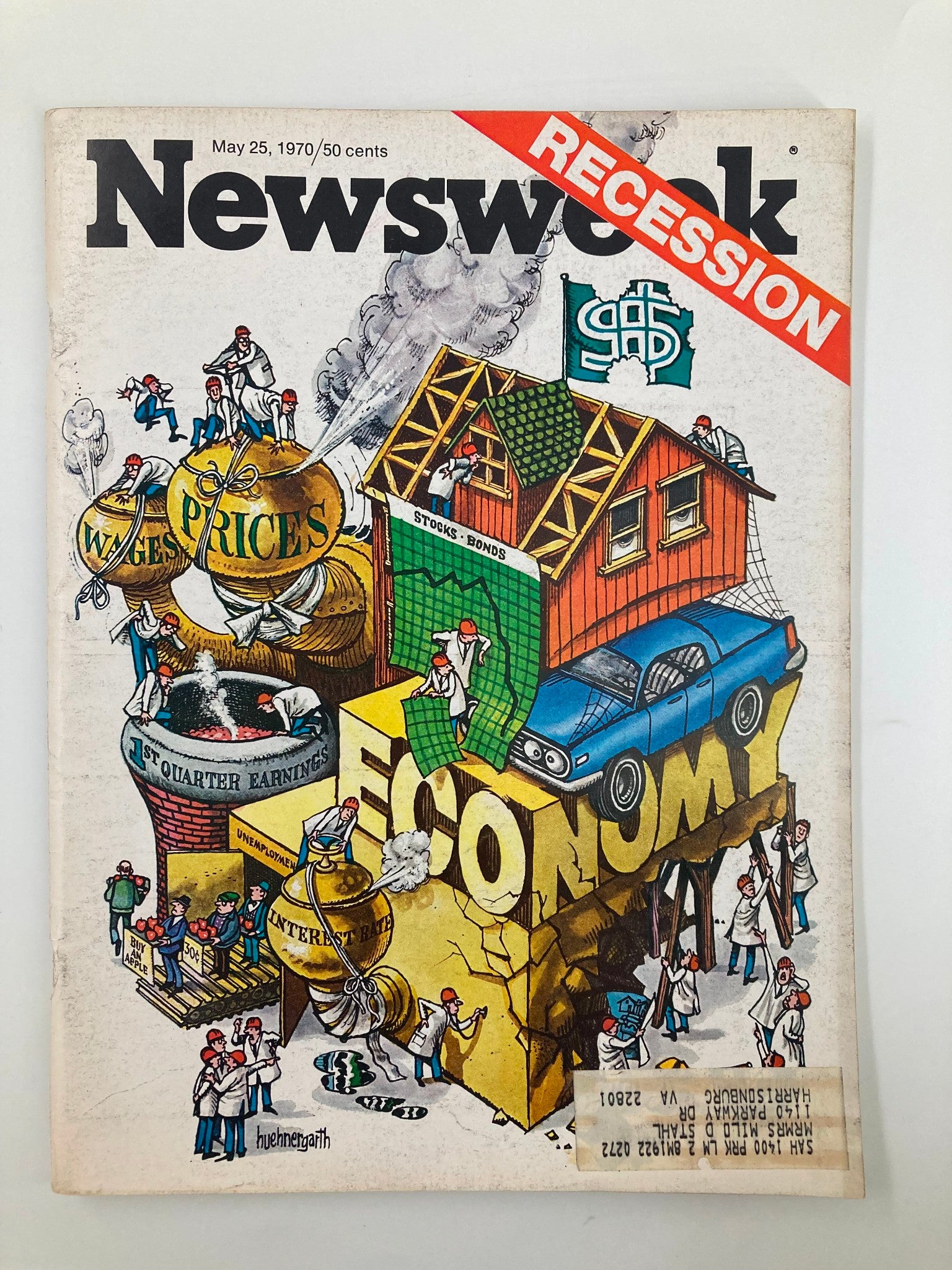 VTG Newsweek Magazine May 25 1970 Recession, Economy, Wages and Prices