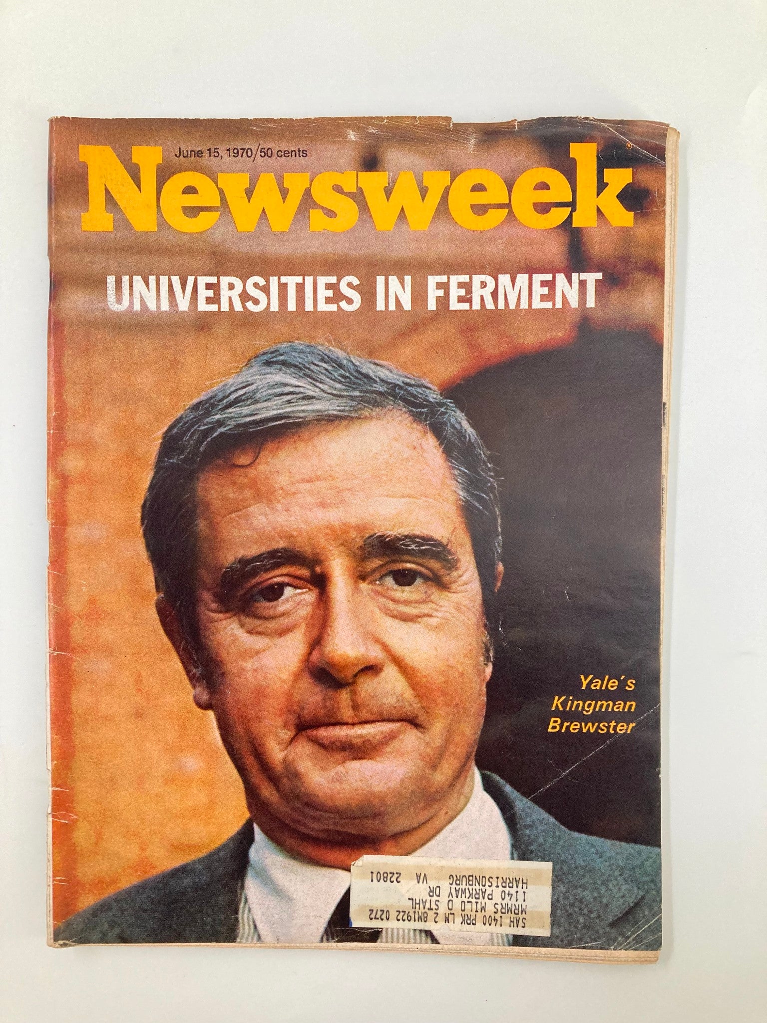 VTG Newsweek Magazine June 15 1970 Yale University Kingman Brewster