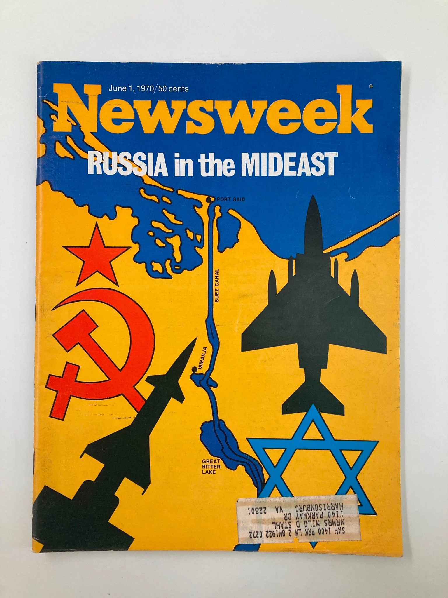 VTG Newsweek Magazine June 1 1970 Russia in the Mideast Great Bitter Lake