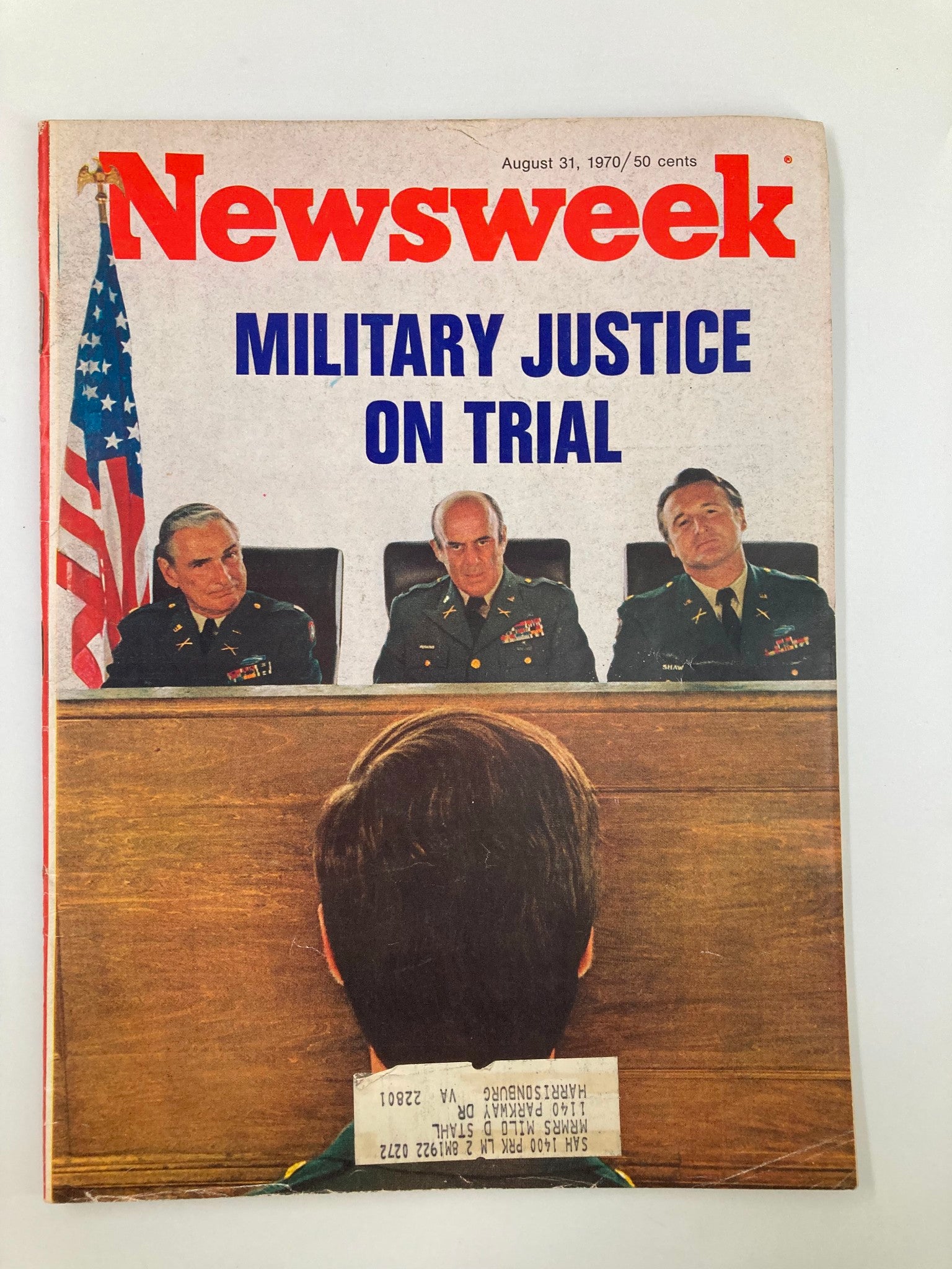 VTG Newsweek Magazine August 31 1970 Military Justice On Trial