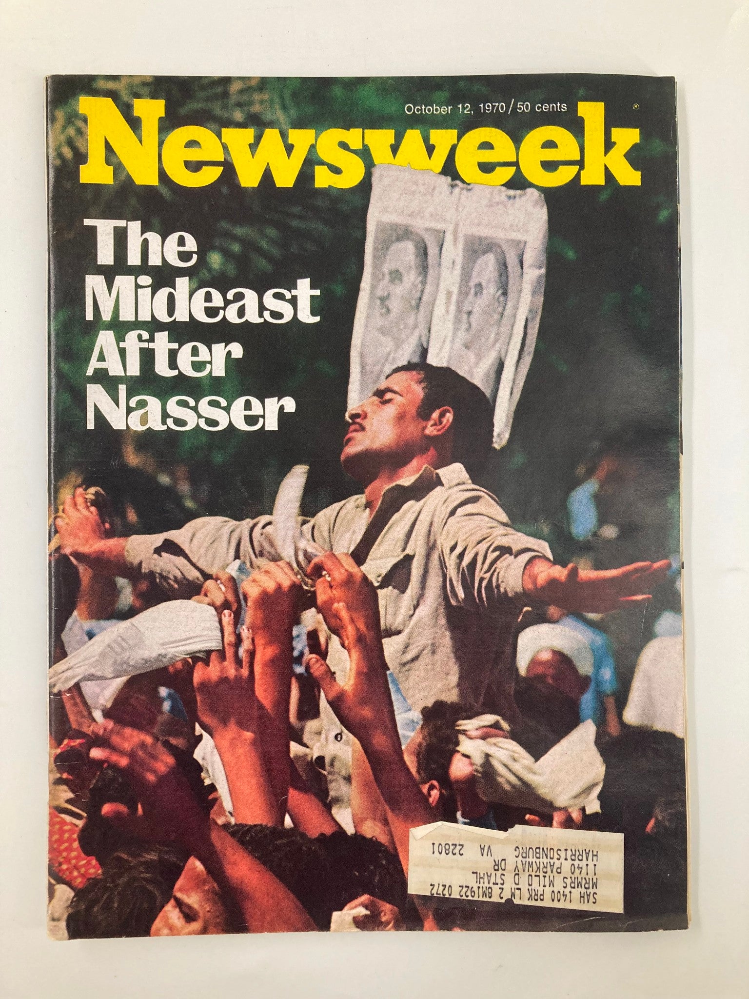 VTG Newsweek Magazine October 12 1970 The Mideast After Nasser