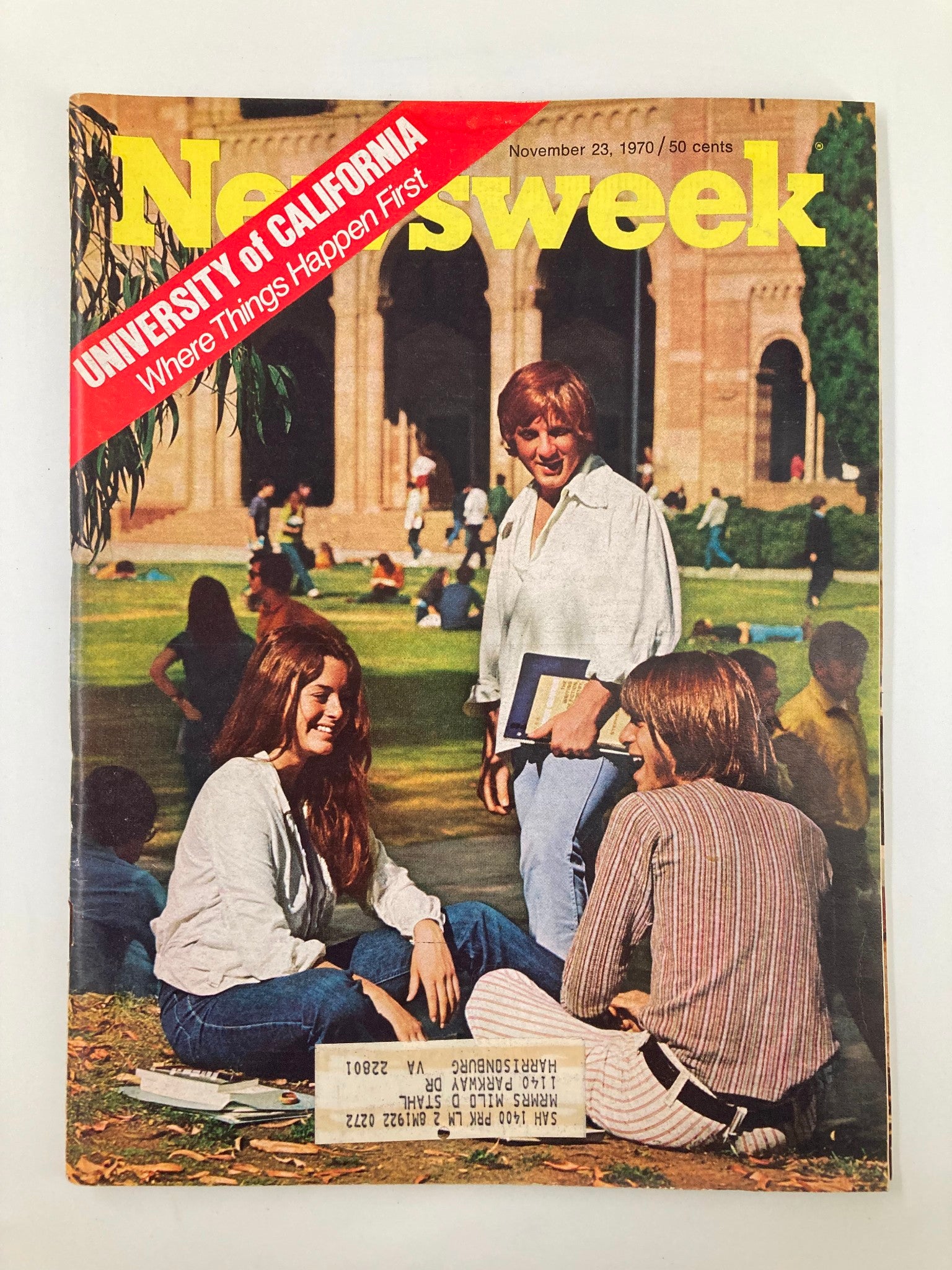 VTG Newsweek Magazine November 23 1970 University of California Backyard