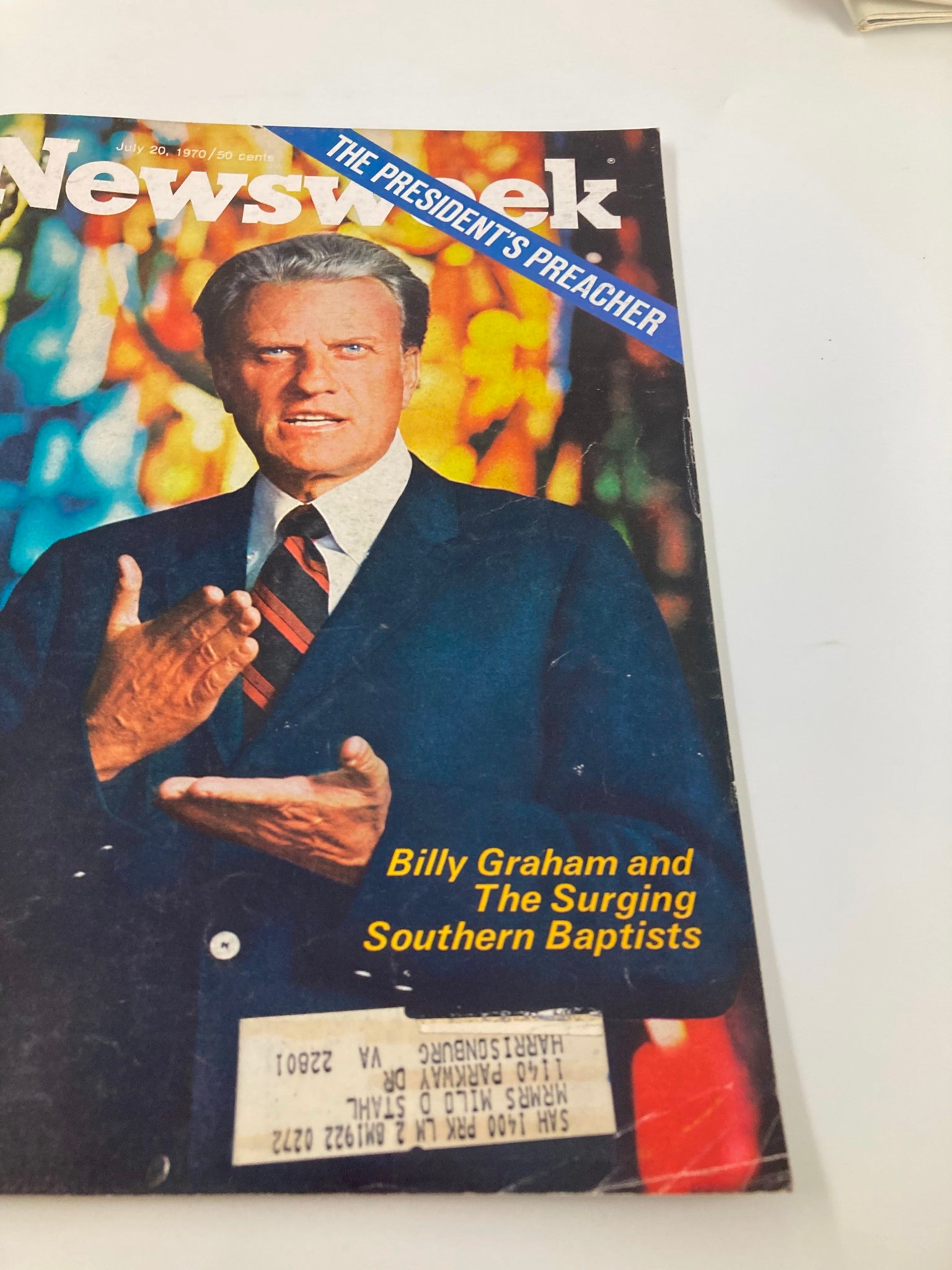 VTG Newsweek Magazine July 20 1970 Billy Graham The President's Preacher