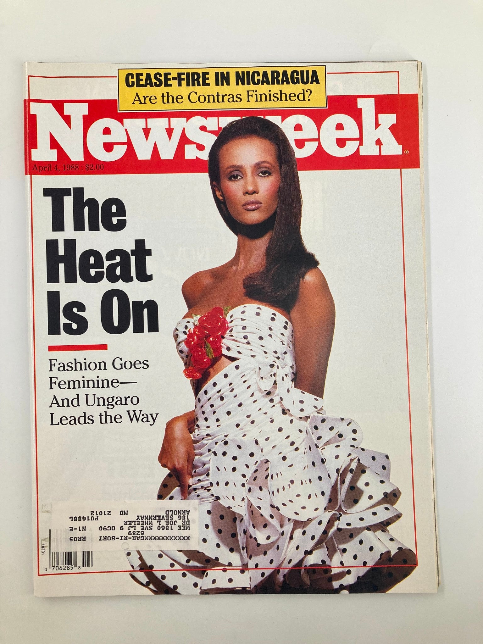 VTG Newsweek Magazine April 4 1988 Fashion Goes Feminine and Ungaro Leads Way VG