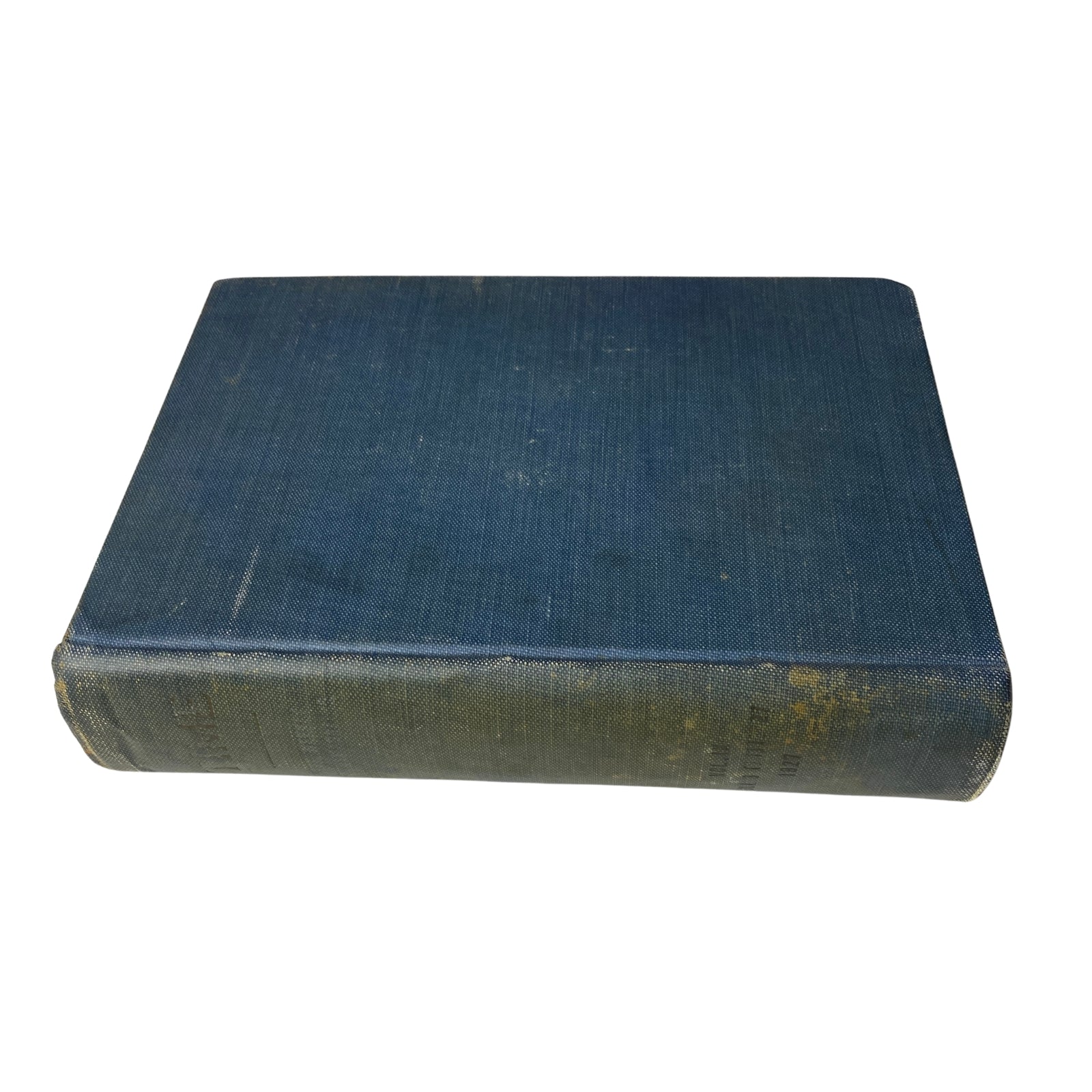 Side view of the blue hardcover Time Magazine Bound Weekly volume from January to June 1927, showcasing its spine and binding details.