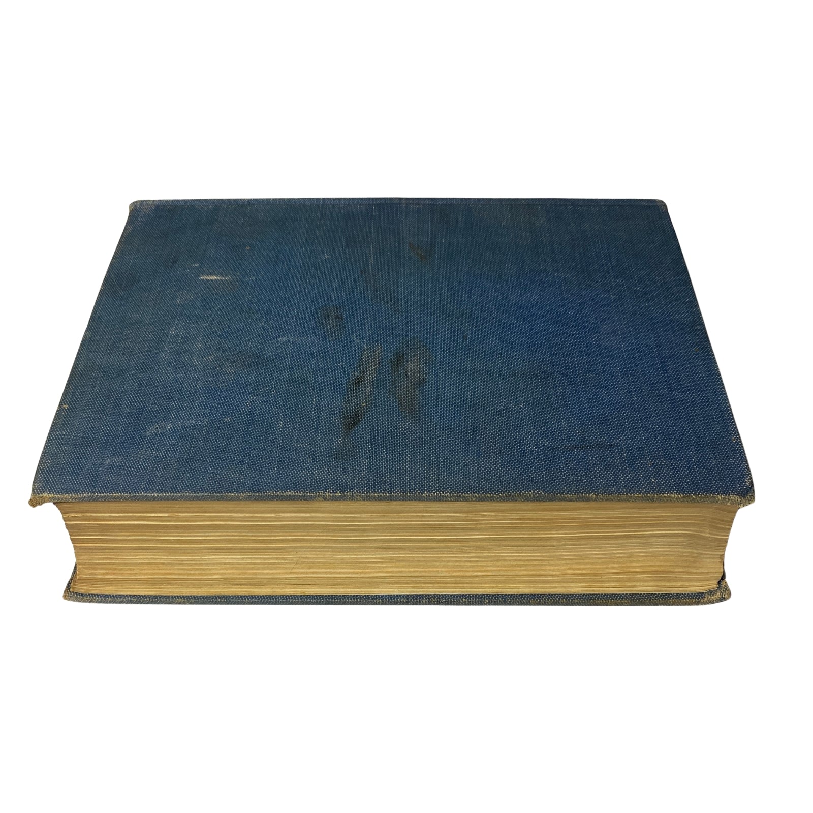 Side view of the Time Magazine Bound Weekly collection from January to June 1927, highlighting the thick binding and golden edges typical of vintage magazines.