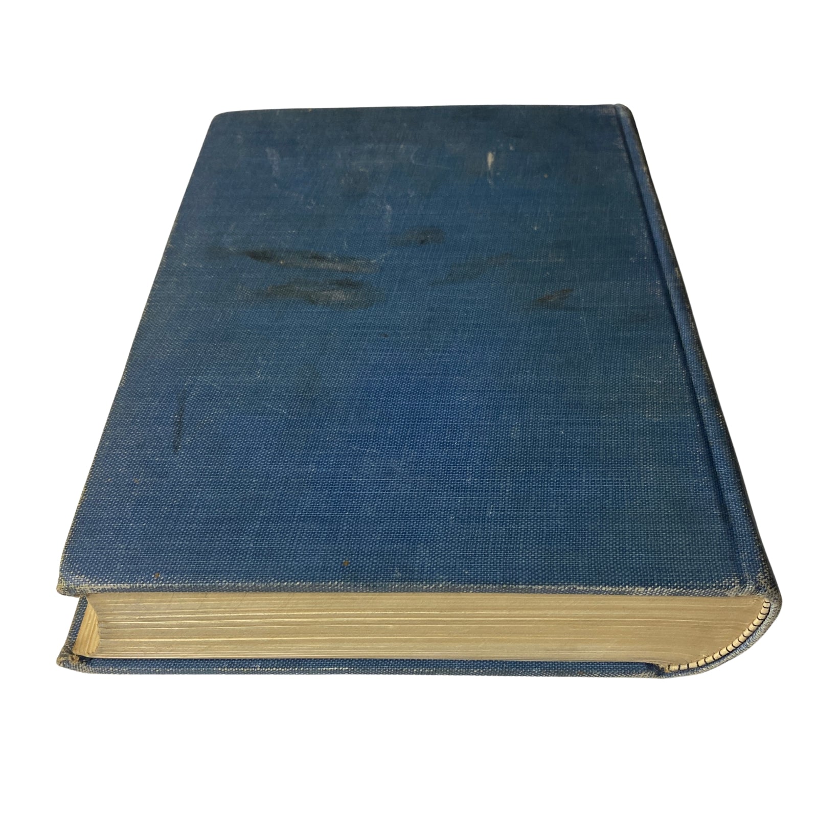 Time Magazine Bound Weekly 1927 January - June featuring a blue hardcover book with visible signs of wear on the surface, ideal for collectors of historical magazines.