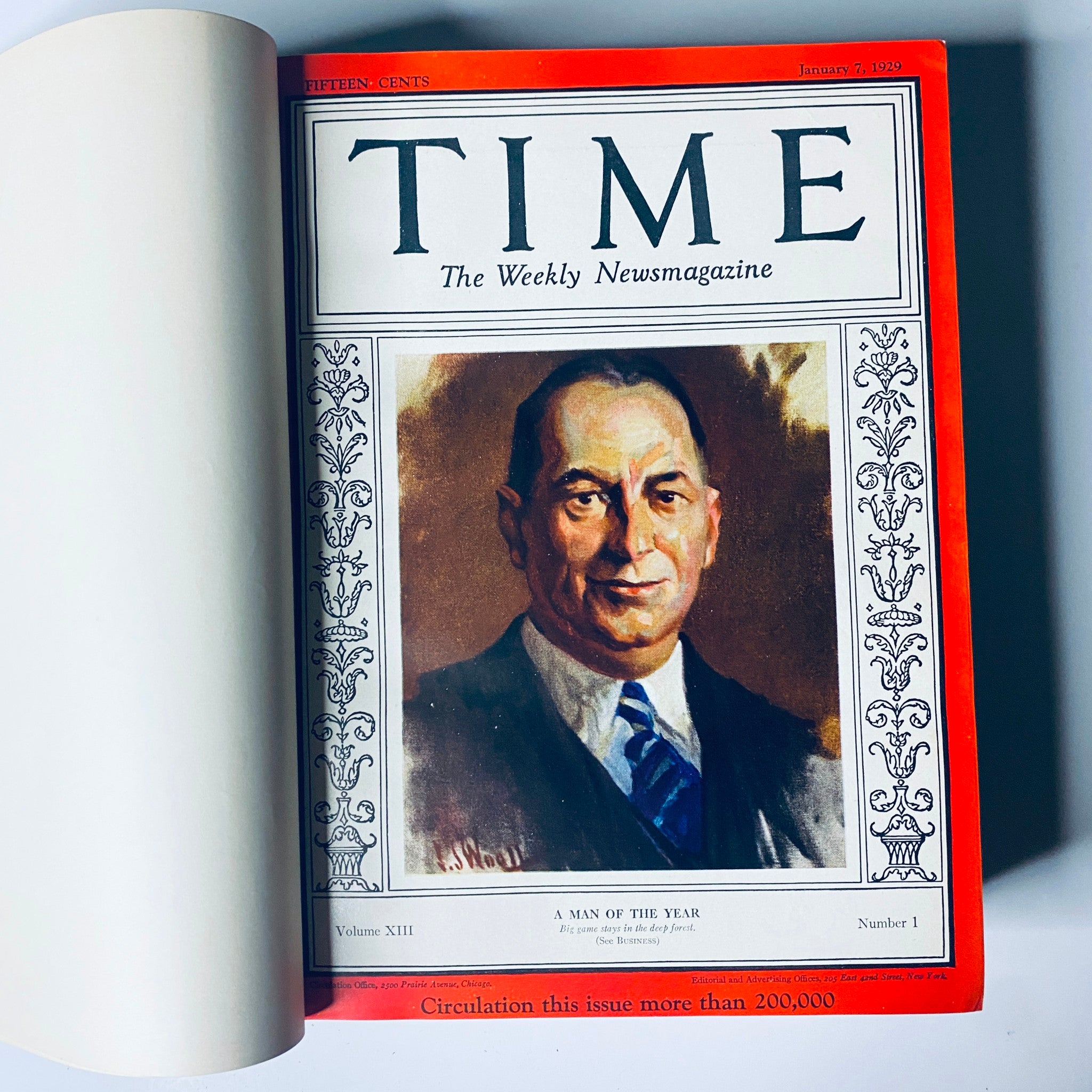 Time Magazine Bound Weekly January 7, 1929 - June 24, 1929 Einstein Morgan