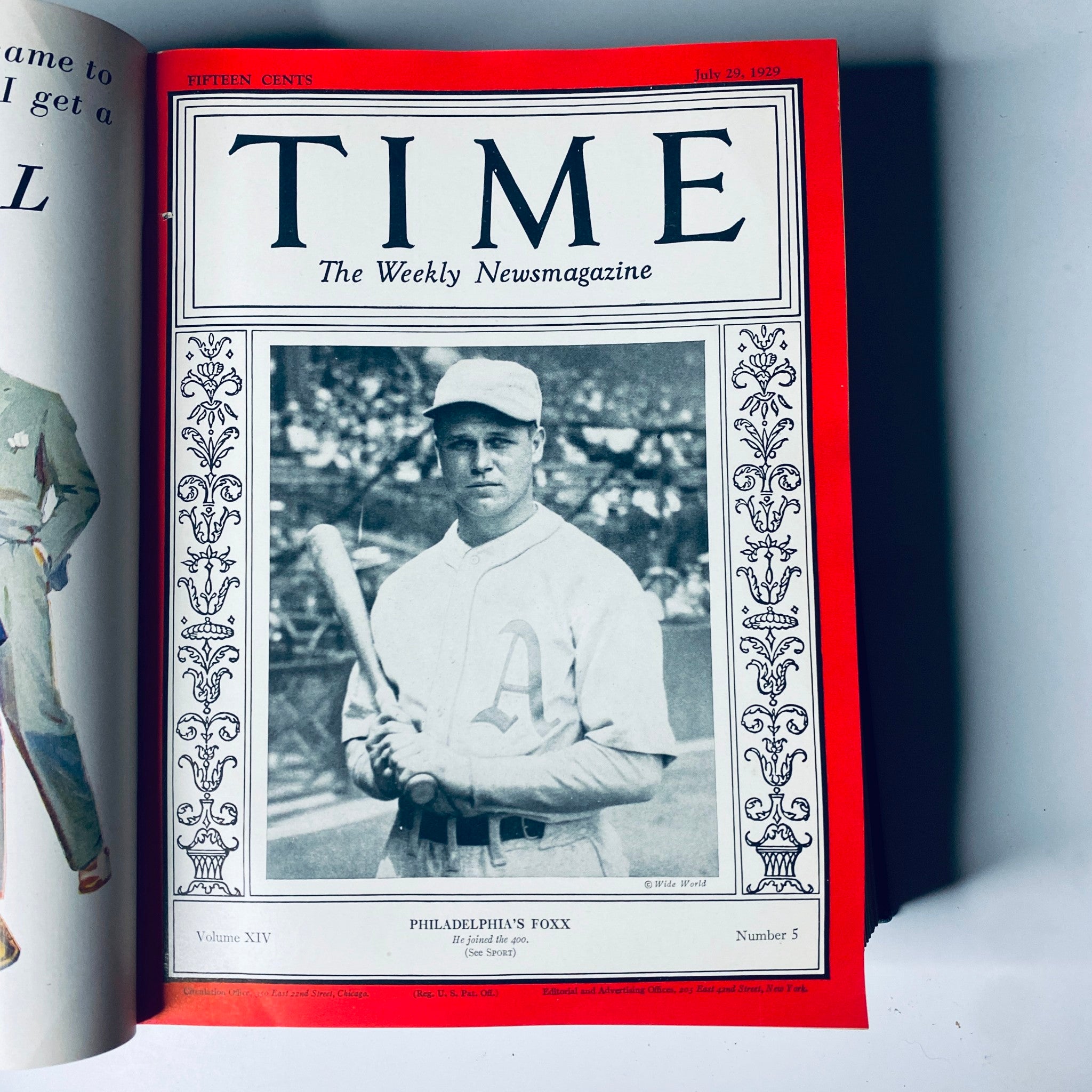 Time Magazine Bound Weekly July 1, 1929 - December 30, 1929 Jimmie Foxx
