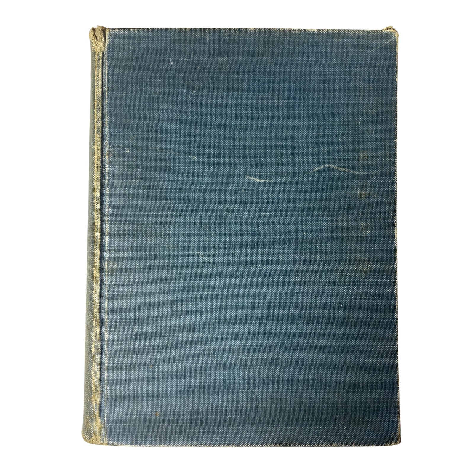 Back cover of the Time Magazine Bound Weekly January 6 to June 30, 1930, showing the worn spine and blue cover.