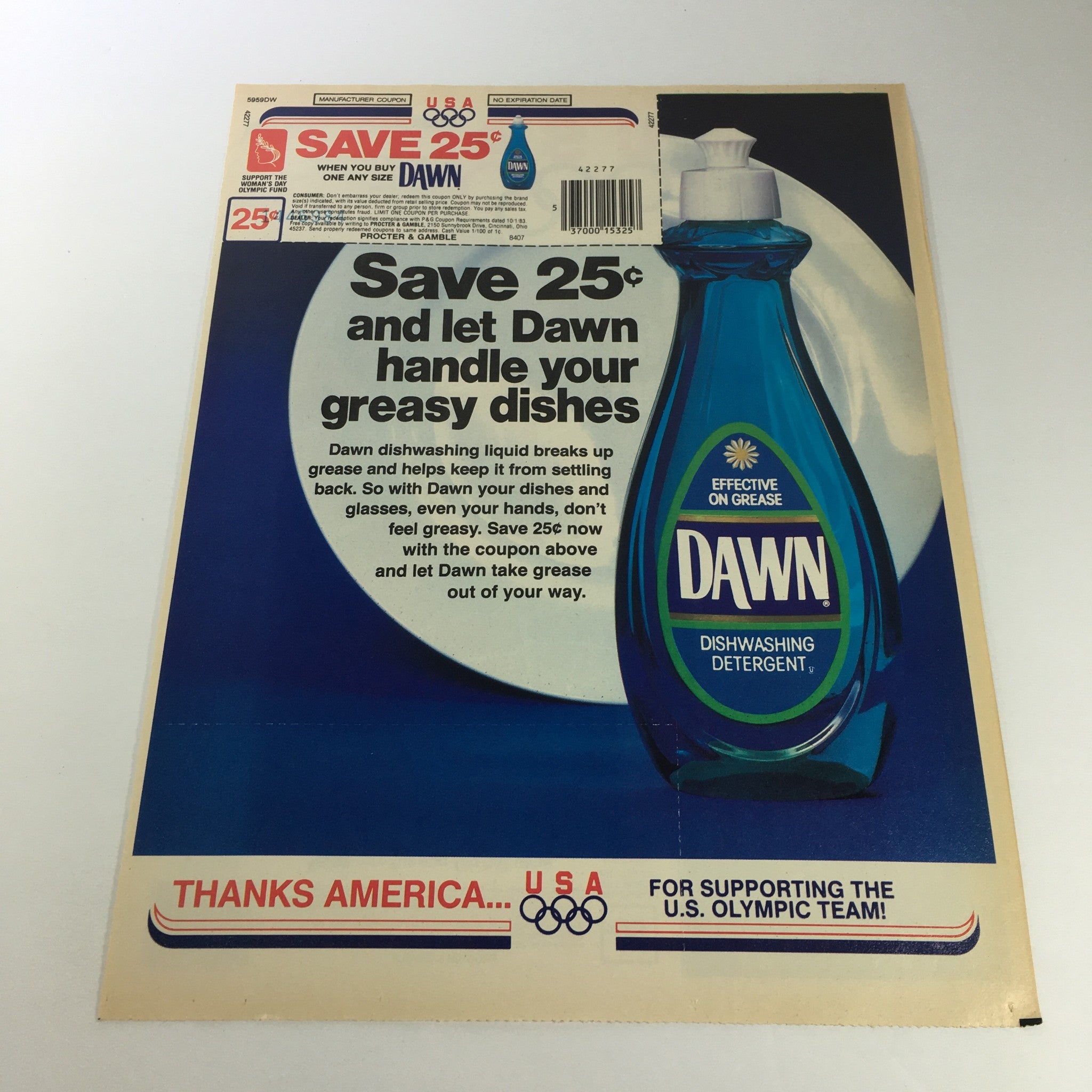 VTG Retro 1983 Procter & Gamble Bold 3 Detergent PlusFabric Softener Ad Coupon