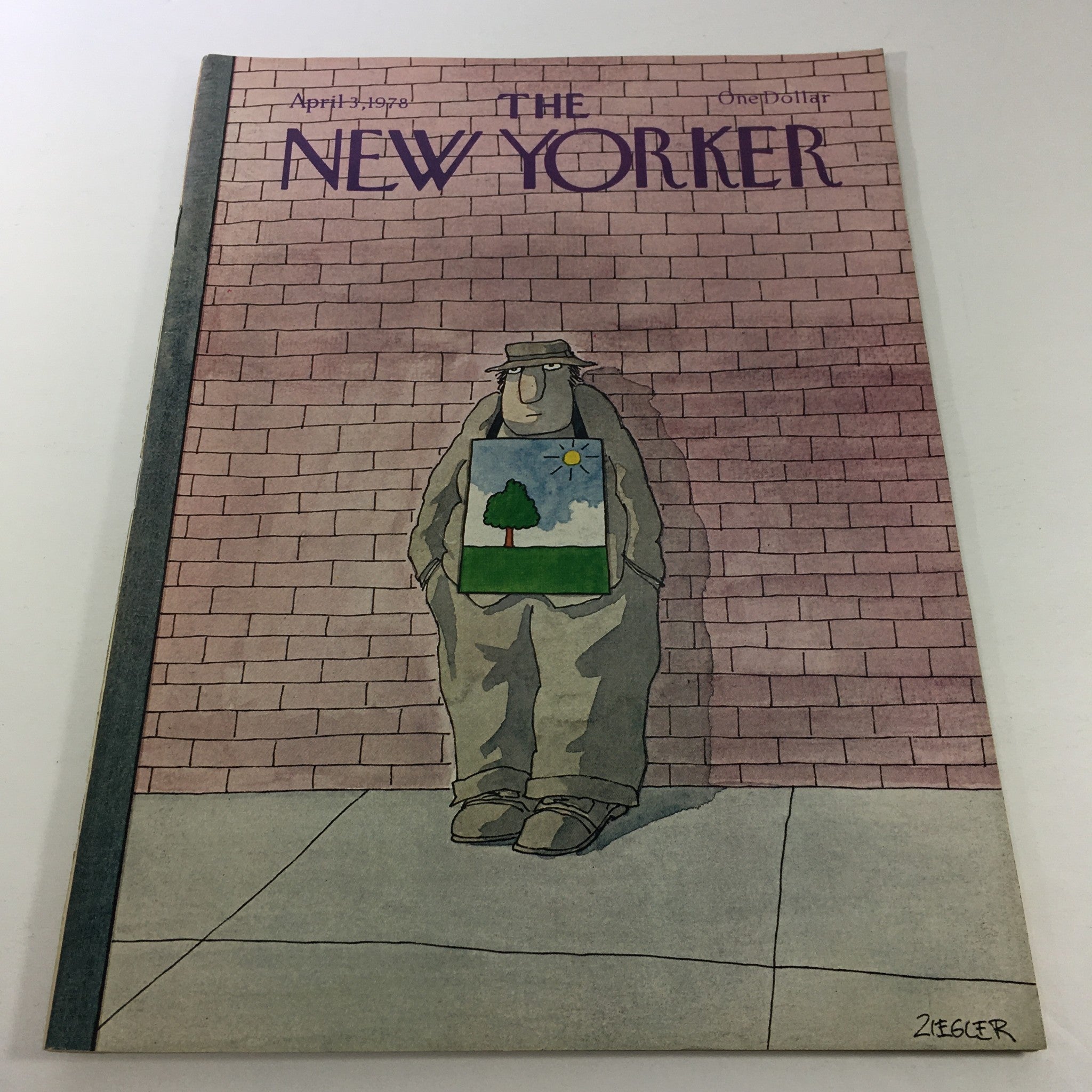 VTG The New Yorker Magazine April 3 1978 - Full Theme Cover Jack Ziegler