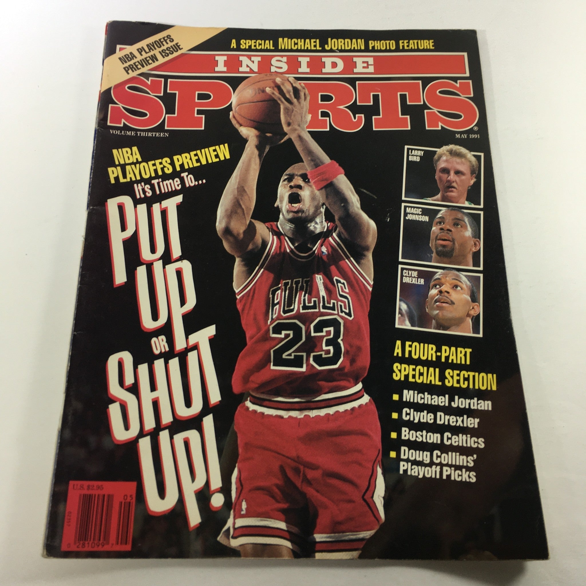 VTG Inside Sports Magazine May 1991 Vol. 13 - NBA's Michael Jackson / Larry Bird