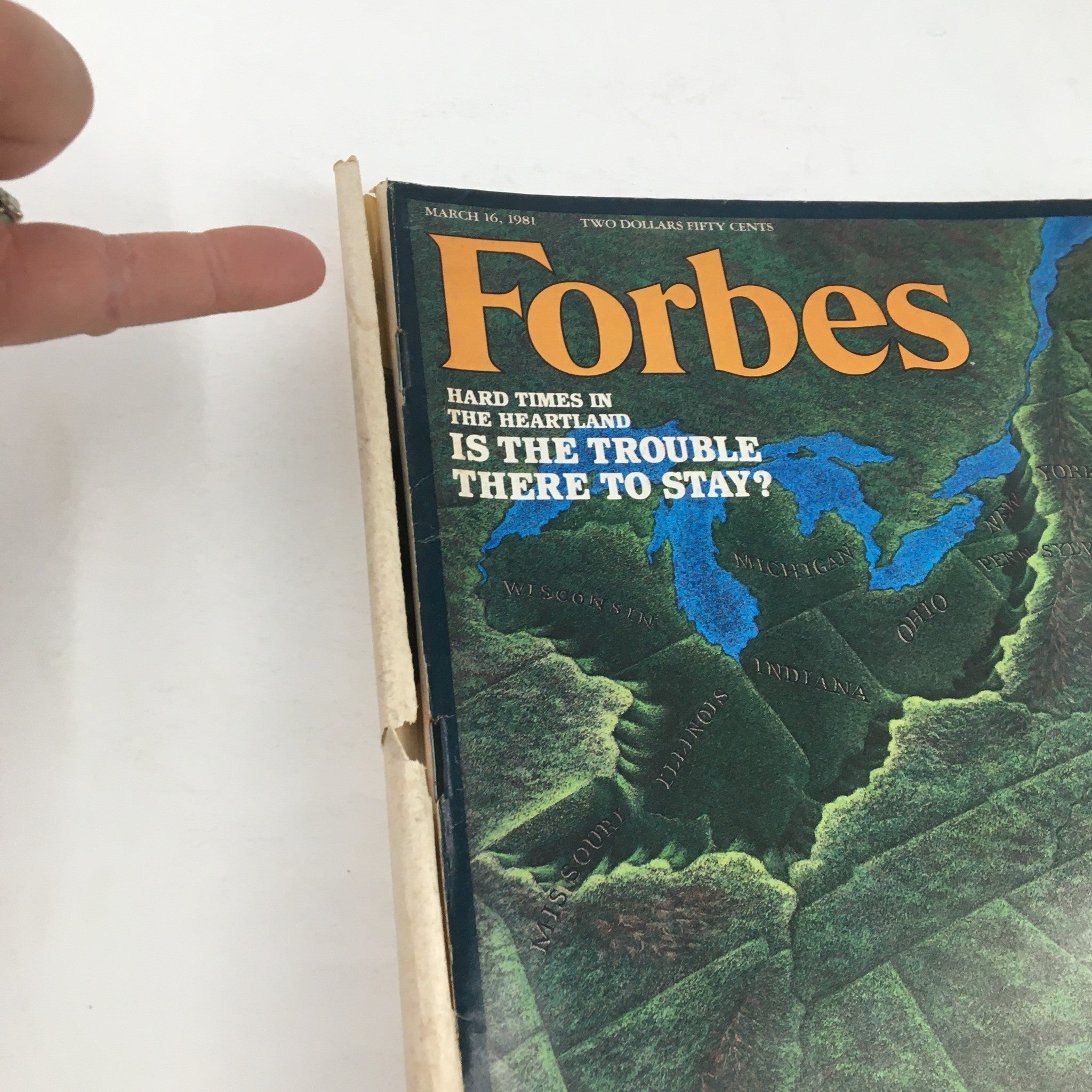 Forbes Magazine March 16 1981 Hard Times in The Heartland Is The Trouble There