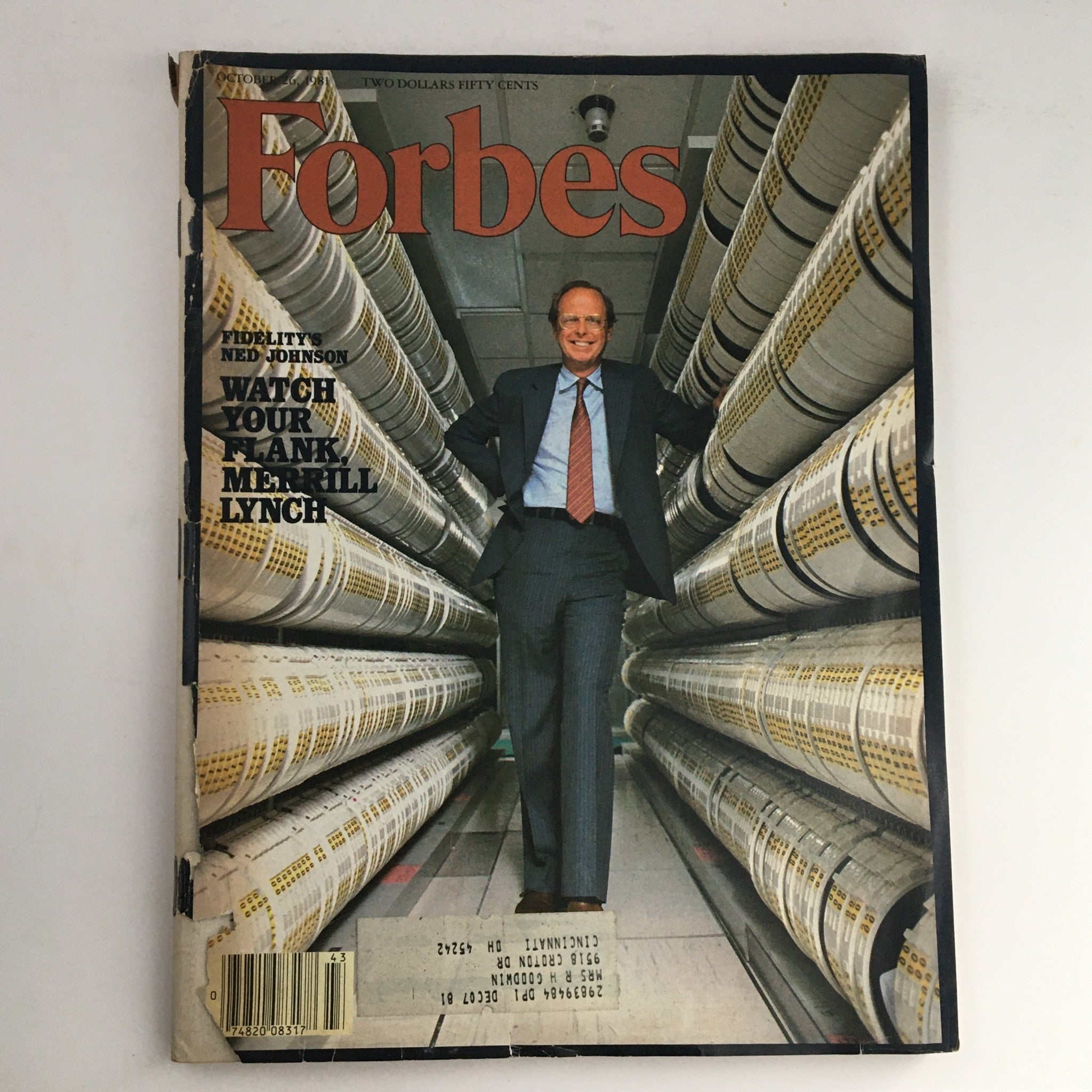 Forbes Magazine October 26 1981 Fidelity's Ned Johnson & Merrill Lynch