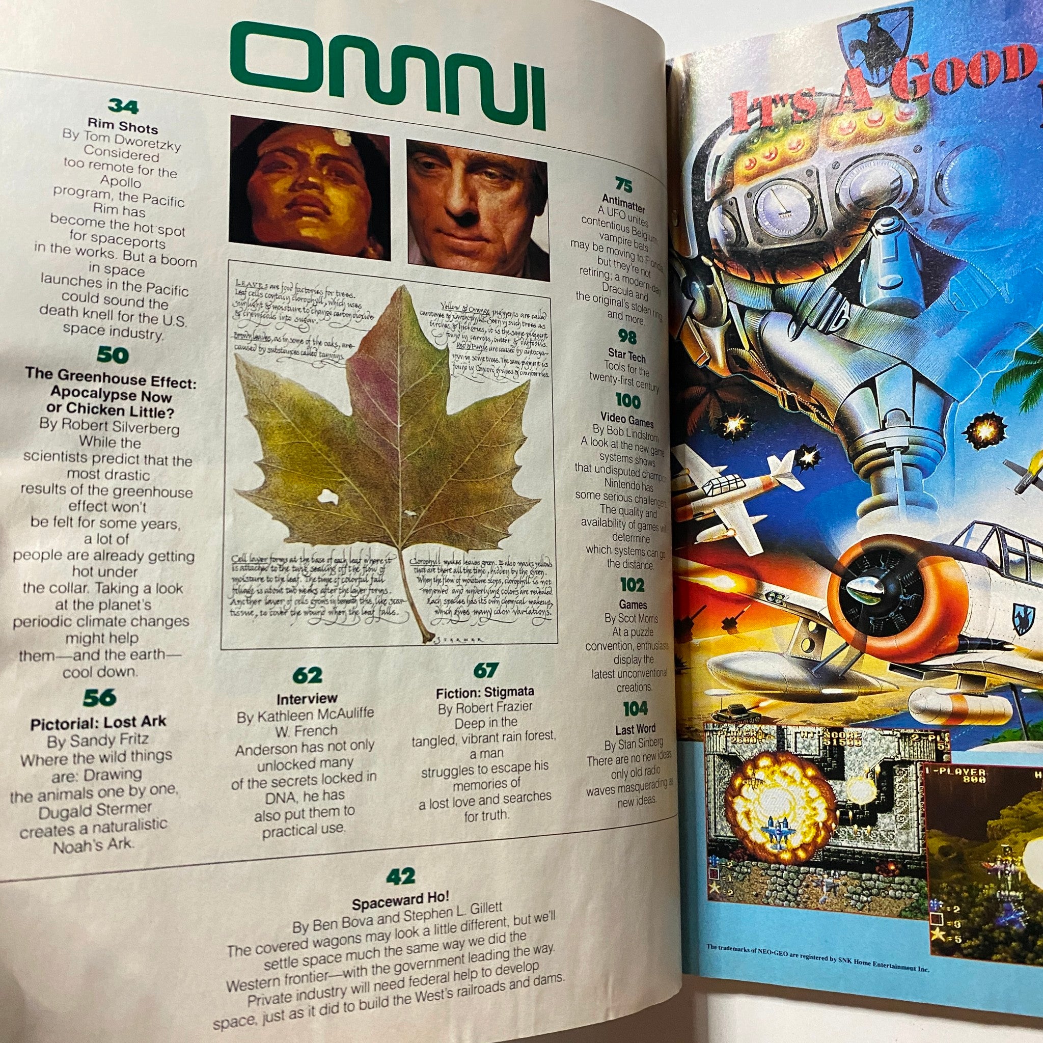 Omni Magazine July 1991 Vol 13 No. 10 Spaceward Ho by Ben Bova & Stephen Gillett