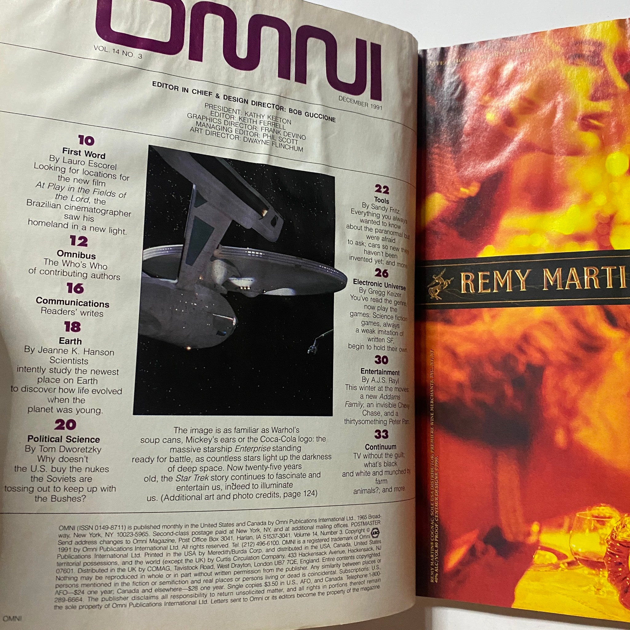 Omni Magazine December 1991 Vol 14 No. 3 Star Trek VI and The New Cartographers