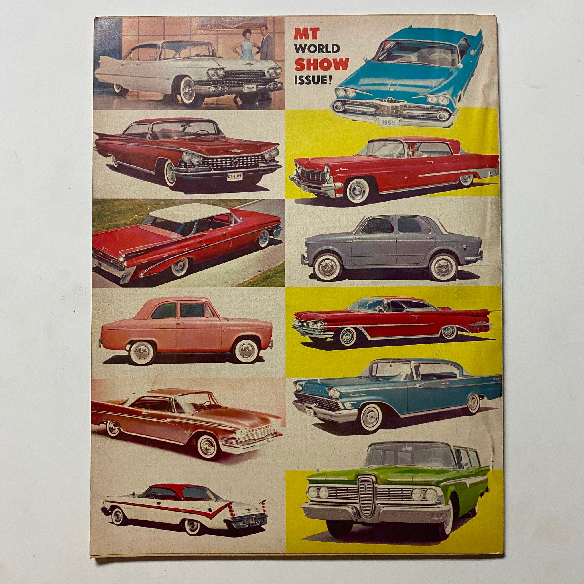 VTG Motor Trend Magazine January 1959 Spotlight on Detroit No Label